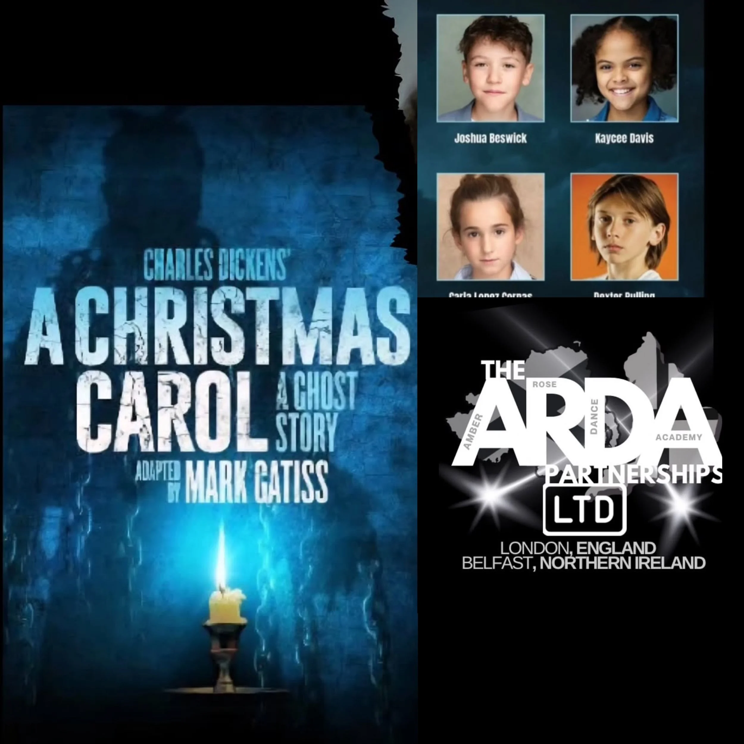 KAYCEE AND CARLA FOR A CHRISTMAS CAROL AT THE ALEXANDRA PALACE 