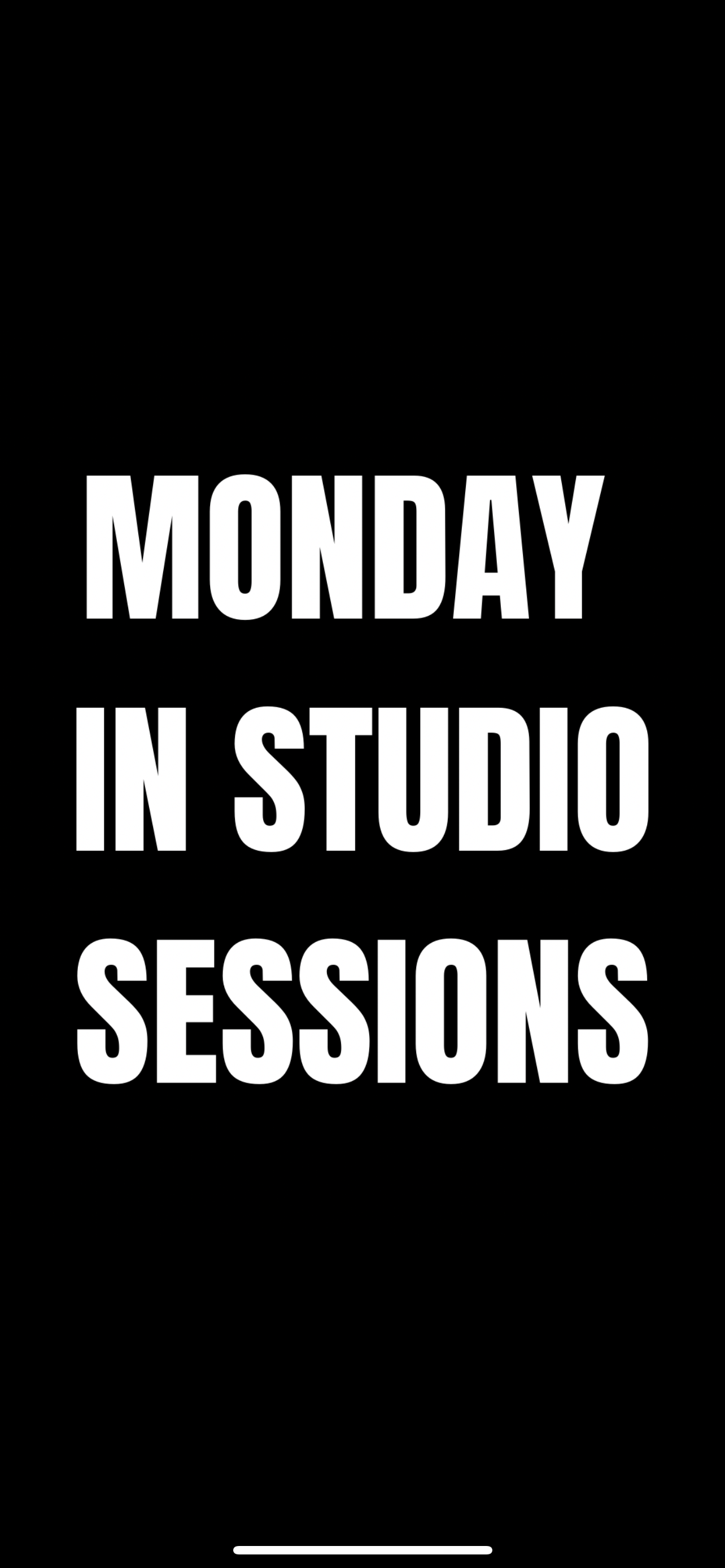 MONDAY OPEN SESSIONS - VAUXHALL LONDON
