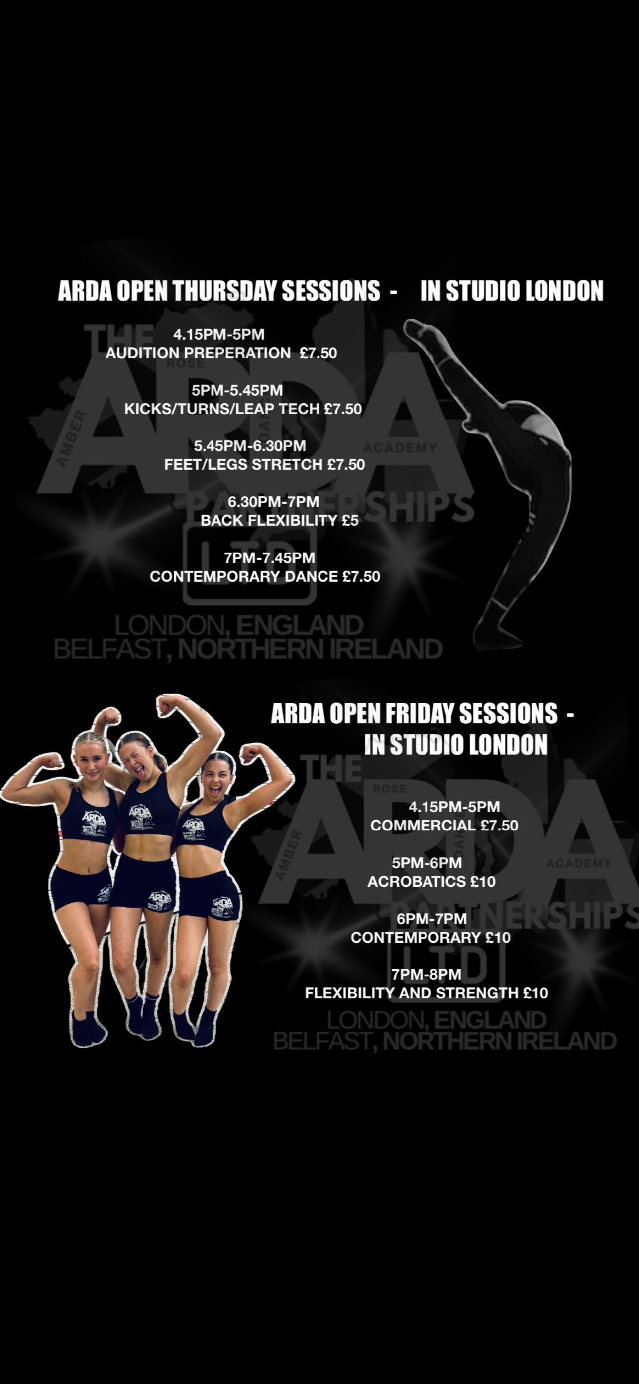 FRIDAY OPEN SESSIONS AT ARDA LONDON