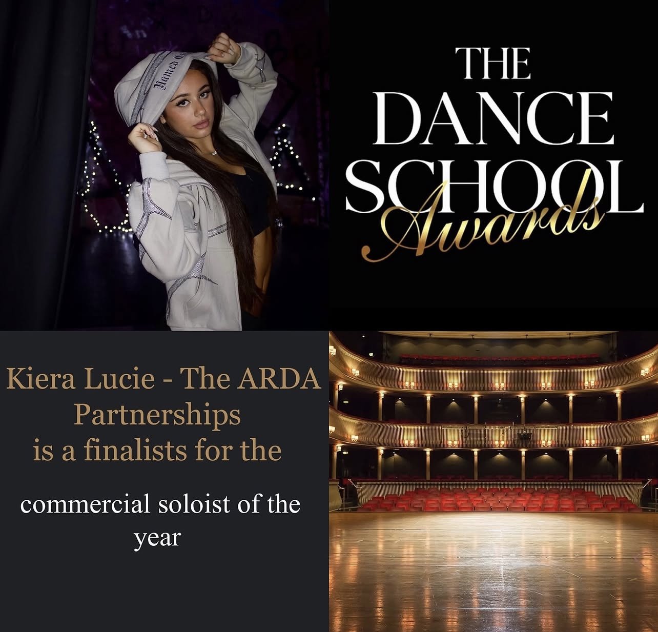 KIERA LUCIE FINALIST FOR EXCEPTIONAL SOLOIST OF THE YEAR 