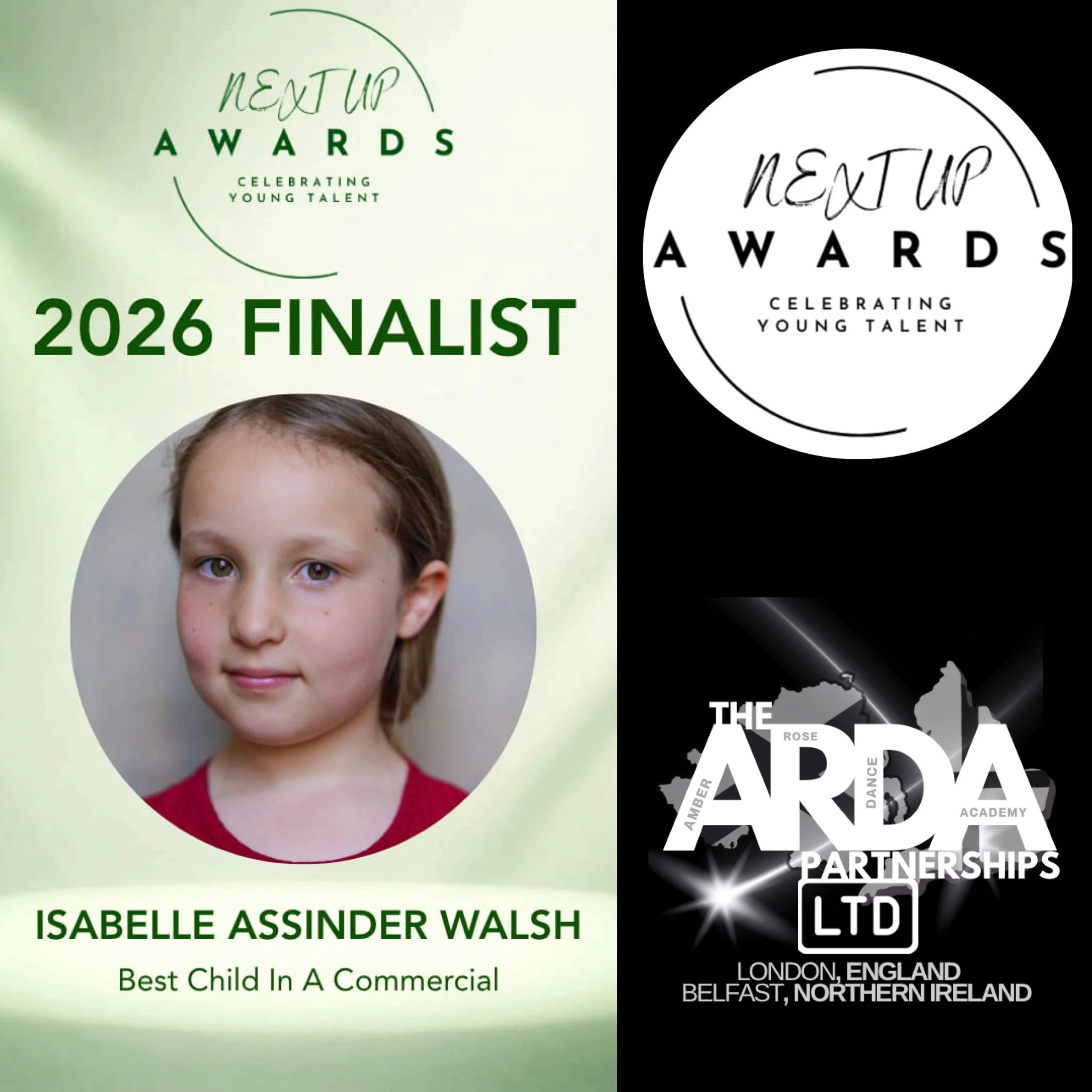 ISABELLE FOR NEXT UP AWARDS FINALS