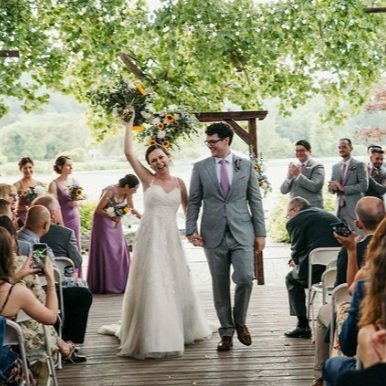 Locally grown wedding florals by Two Sparrows Farm in Berkshire, NY.