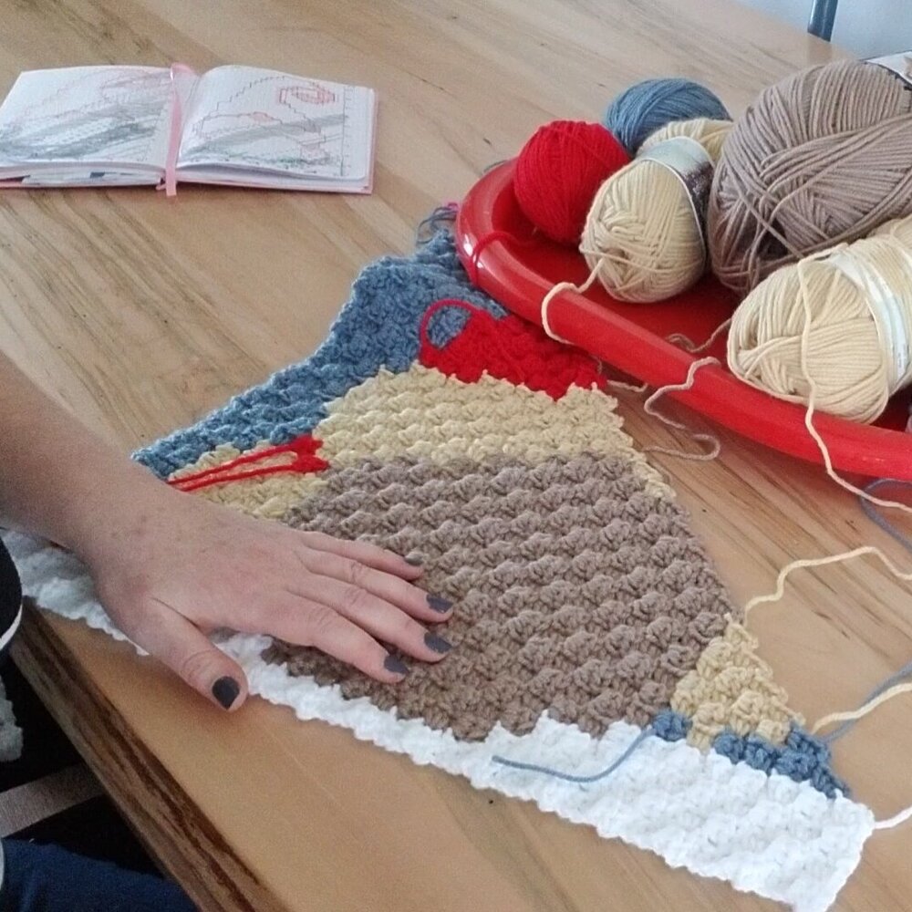 Working with yarn bobbins, Blog