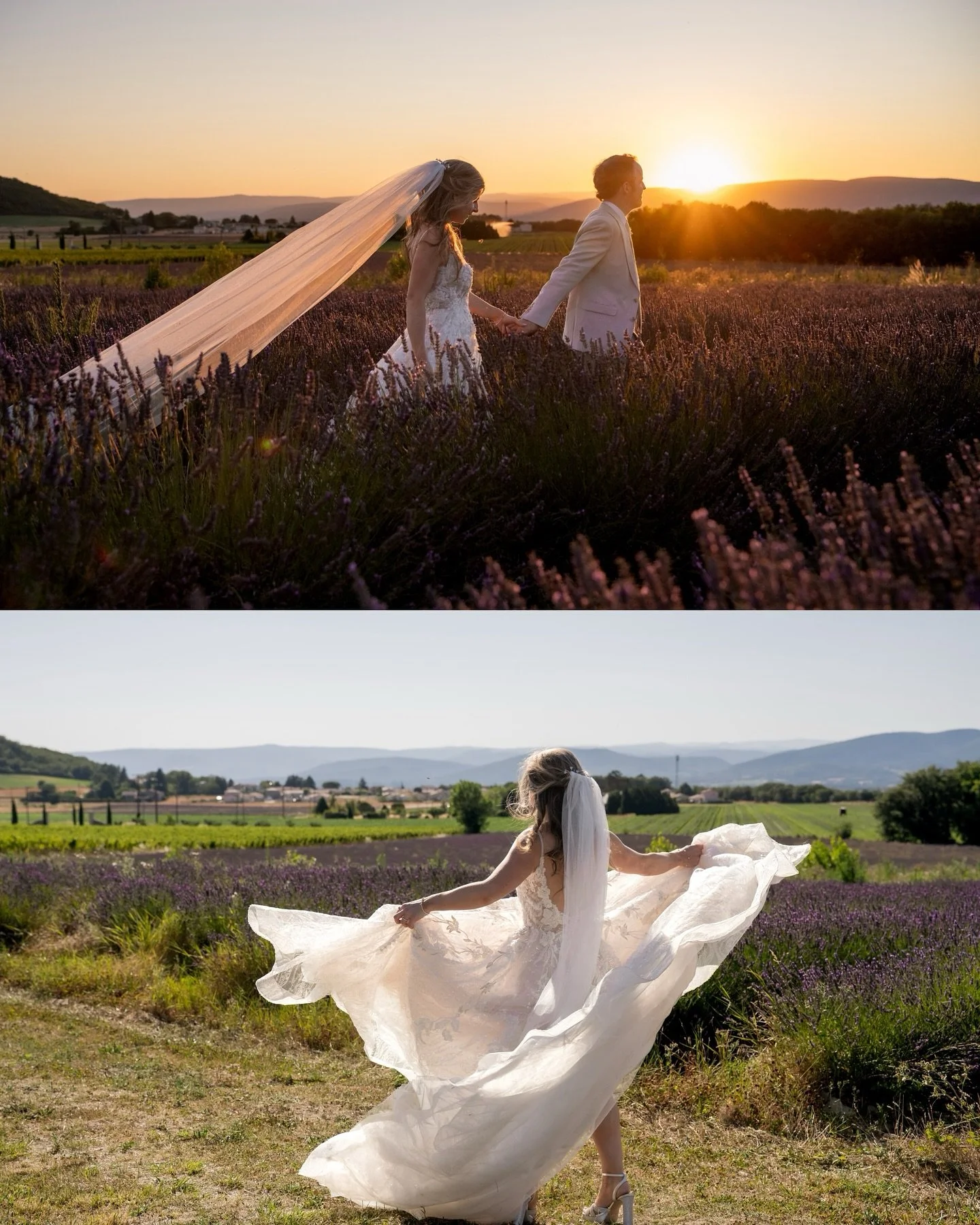Just back from an absolutely amazing wedding in Provence at @chateau_lesoliviersdesalettes with the lovely Rachel &amp; John. Think sunshine, lavender fields, a 5 star chateau and sunsets that would stop you in your tracks. What a day, what a couple.
