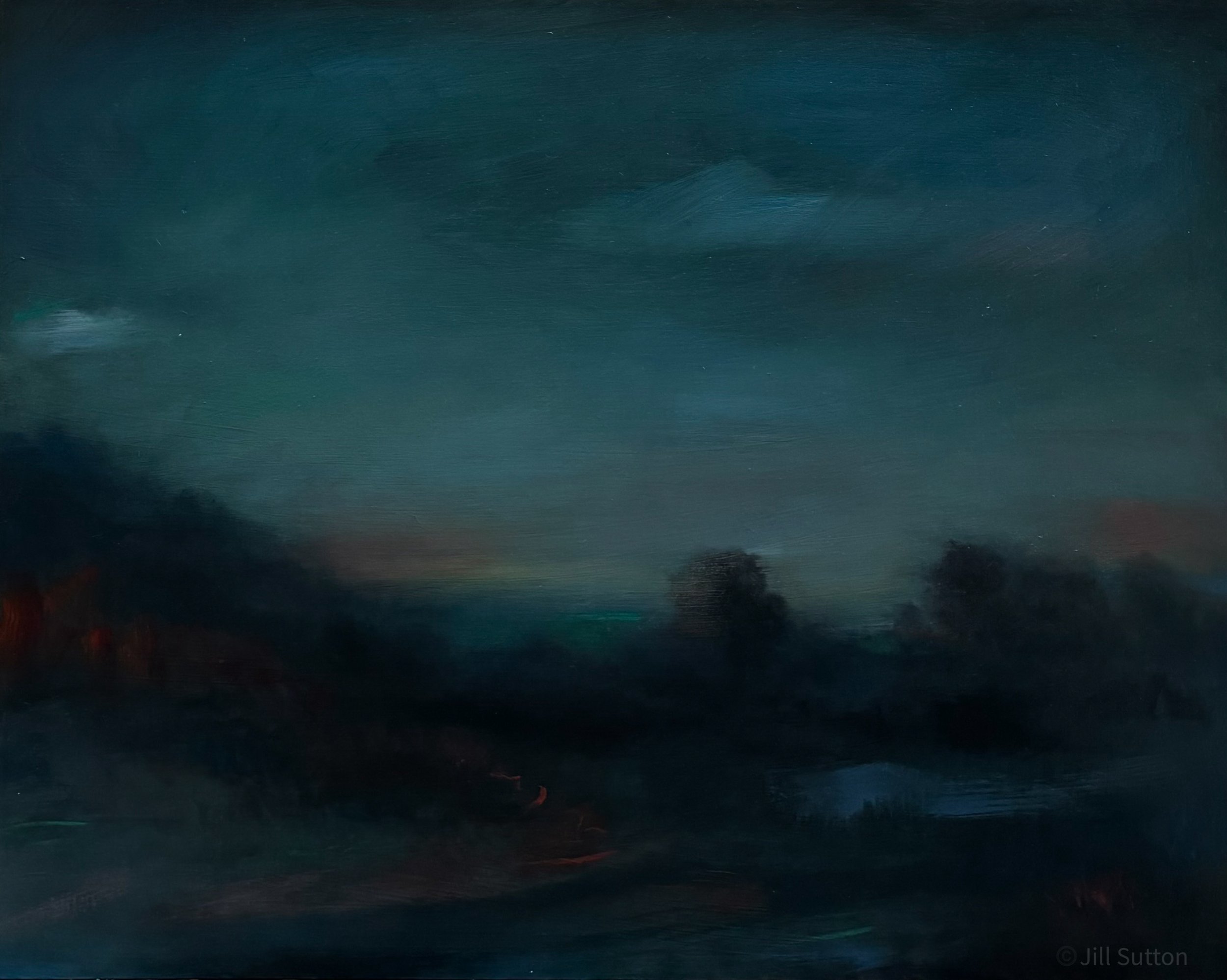 Oval Study 1 / Oil on Panel / 2024 / 16” x 20”
