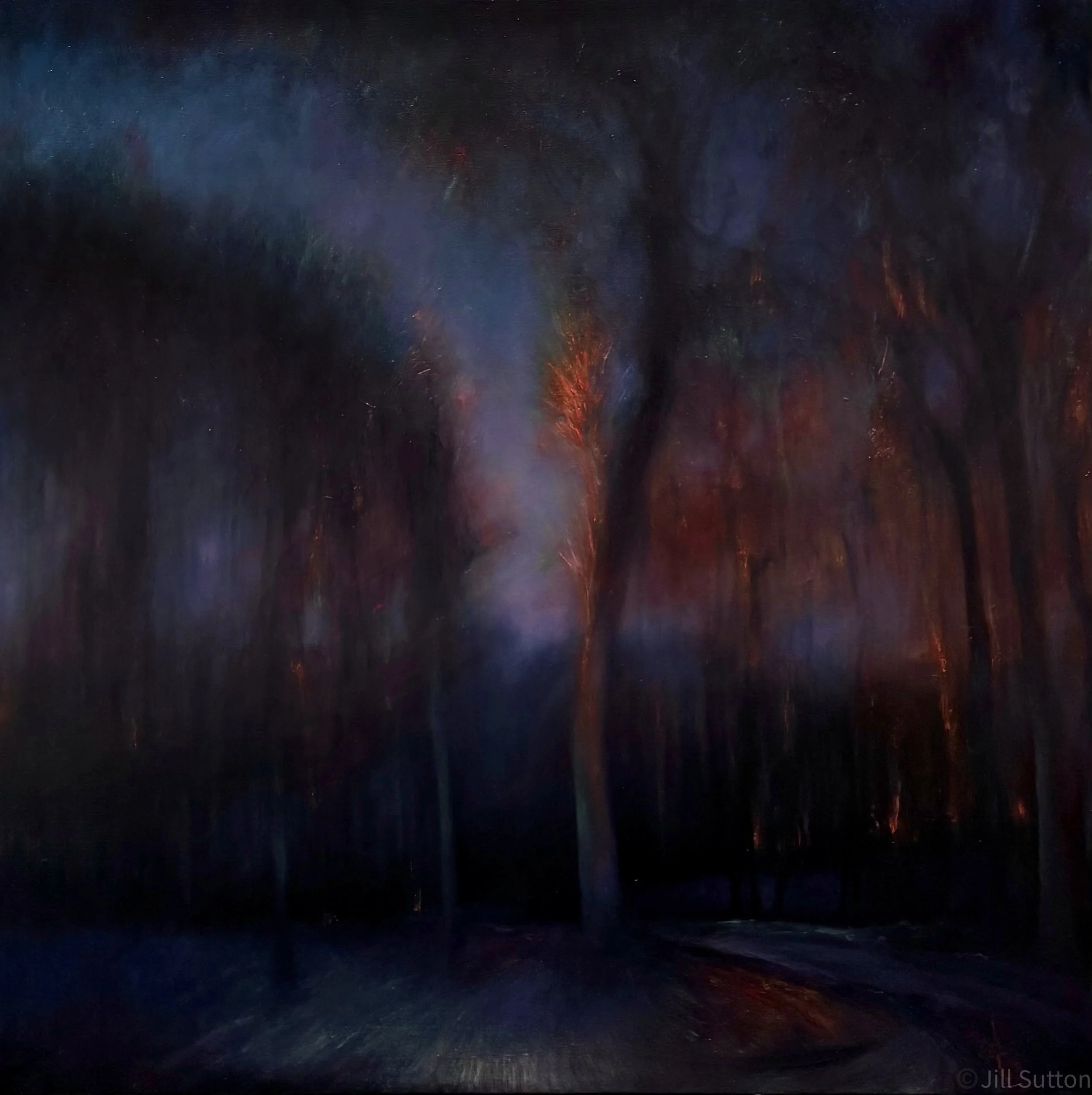 Lit / Oil on Canvas / 2026 / 36” x 36”