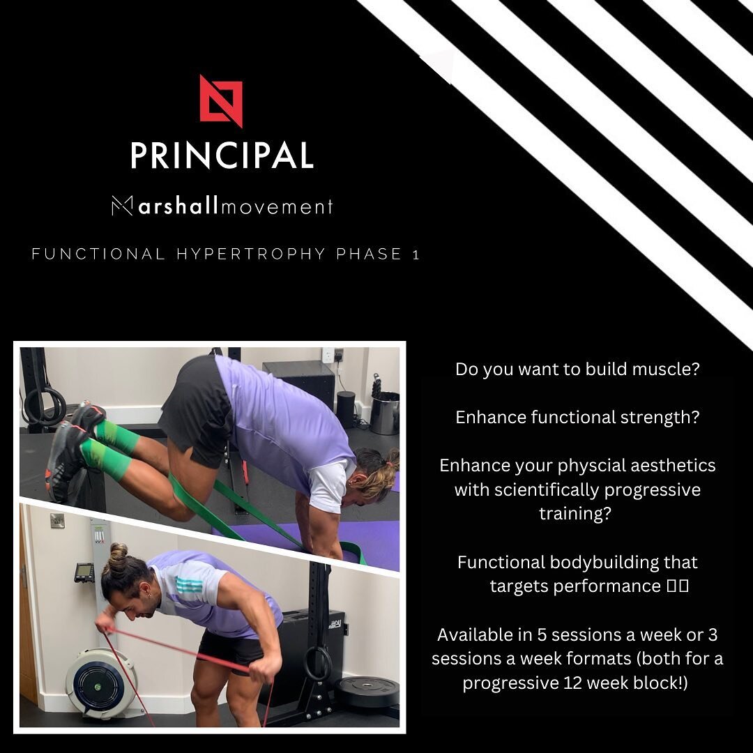 Available NOW!

Functional hypertrophy phase 1 👊🏽

▪️Option 1 : 12 week progressive online program with coach support : 5 sessions a week (2 upper / 2 lower body focus and 1 mixed) only &pound;90

▪️Option 2 : 12 week progressive online program wit