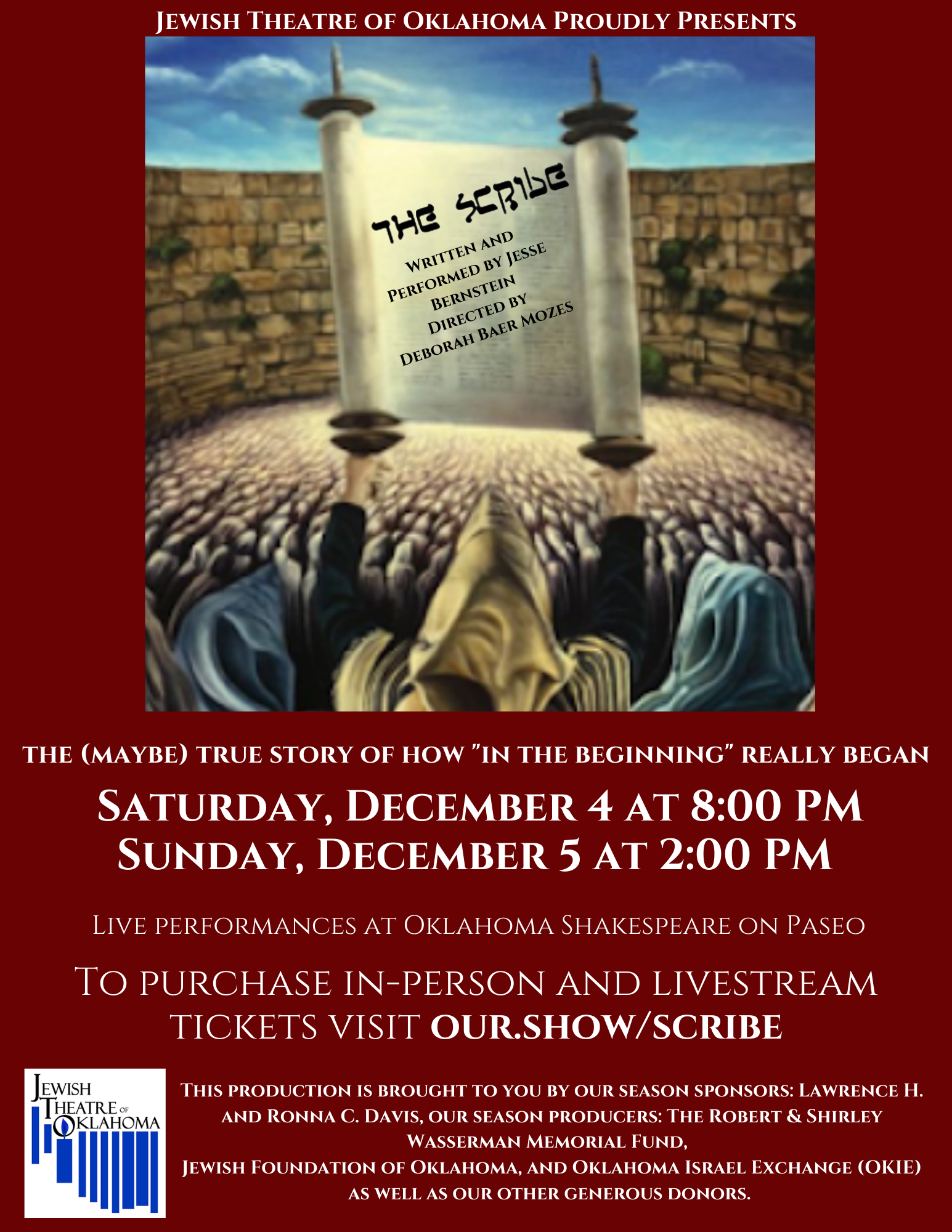 The Scribe flyer