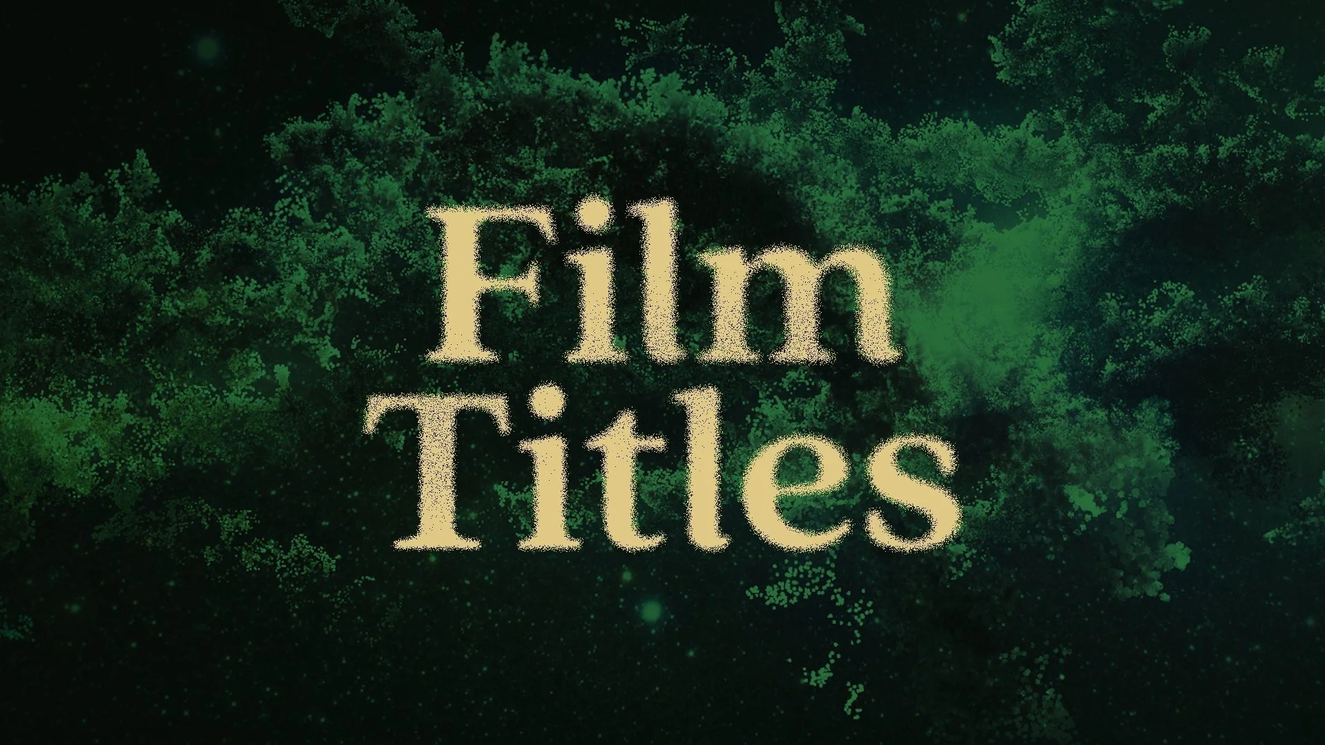 A Selection of Film Title Designs