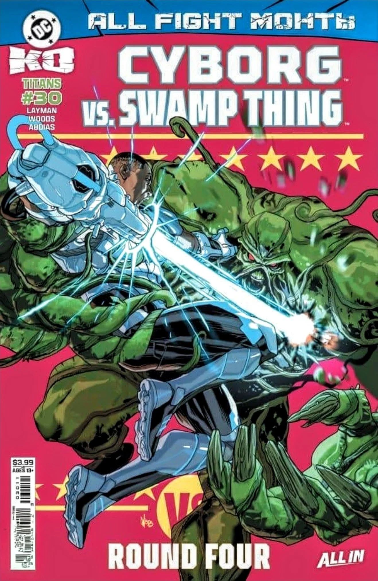 DC KO fight: Cyborg vs Swamp Thing from DC Comics