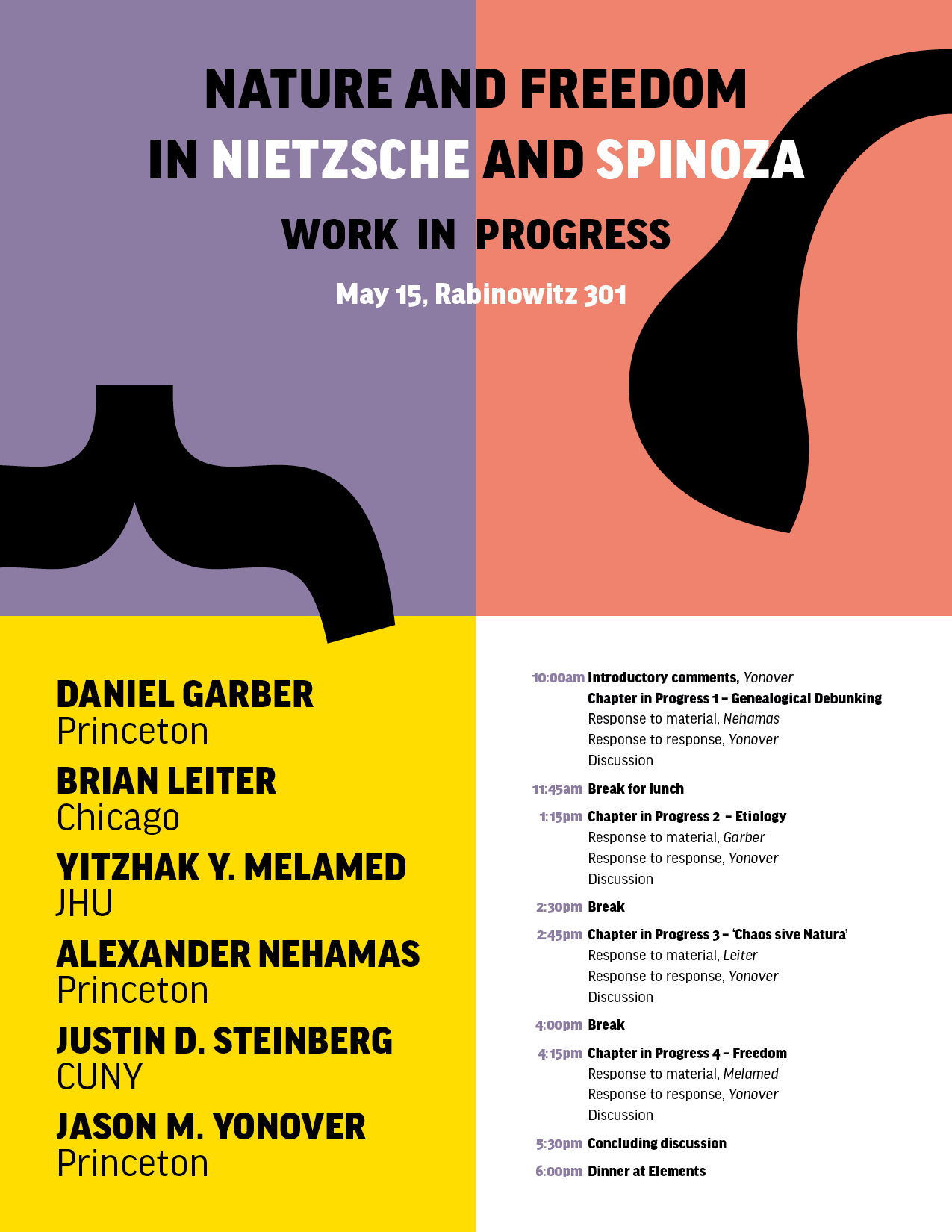 spinoza and nietzsche Poster.png