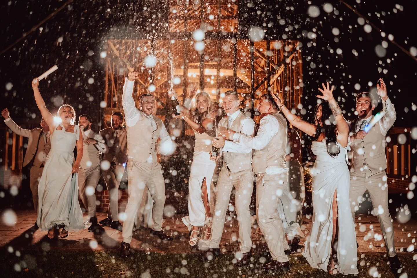 I couldn&rsquo;t crop them, because anything other than showcasing the pure magic of this champagne shot and documenting energy from every one involved, cropping them would be criminal!

What a day! What a wedding! Thank you @joshtheshiftworkerscoach