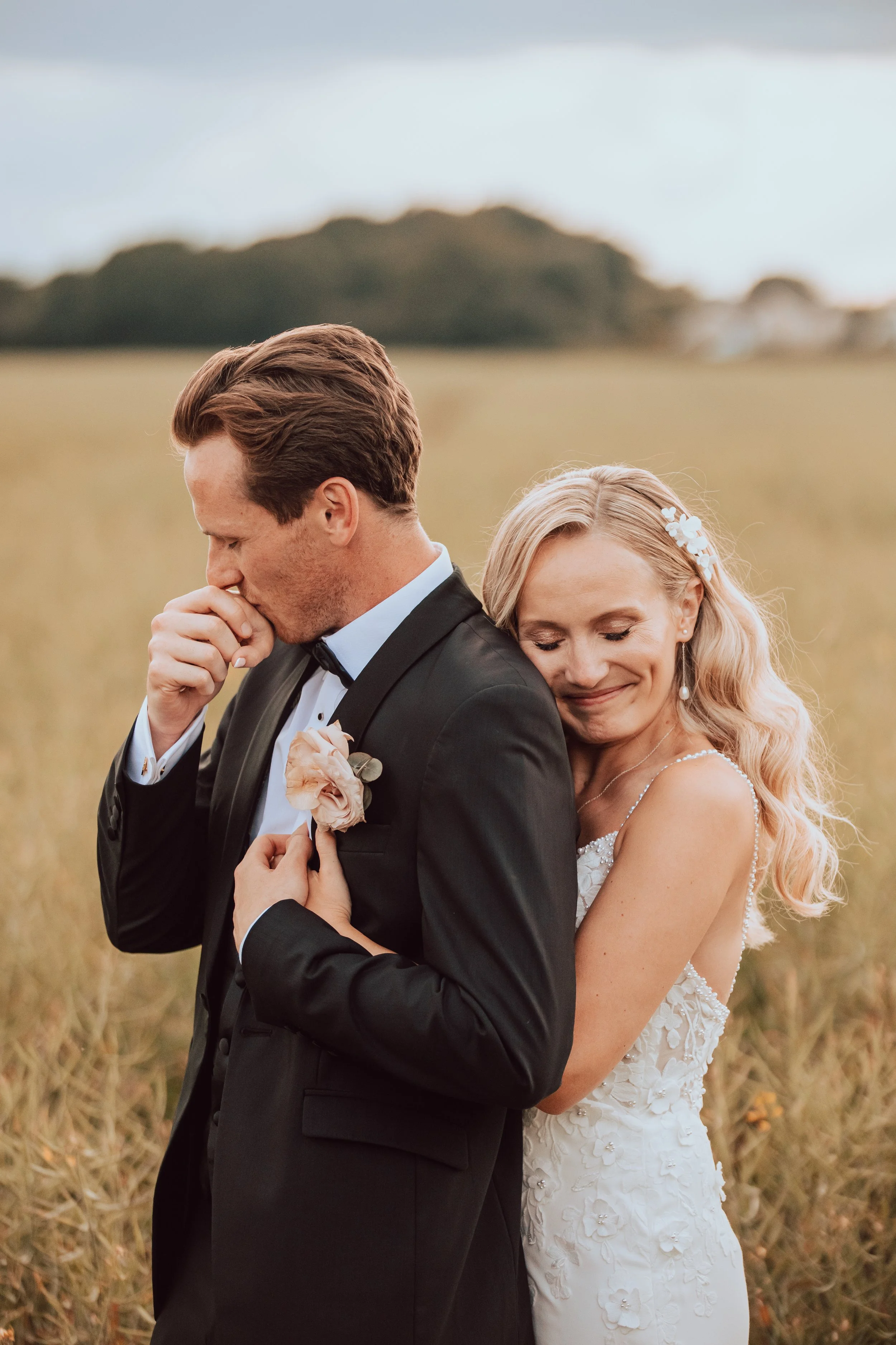Romantic Wedding Day Editorial Portrait at Hutton Hall Photo by Photographer Liam Gillan 