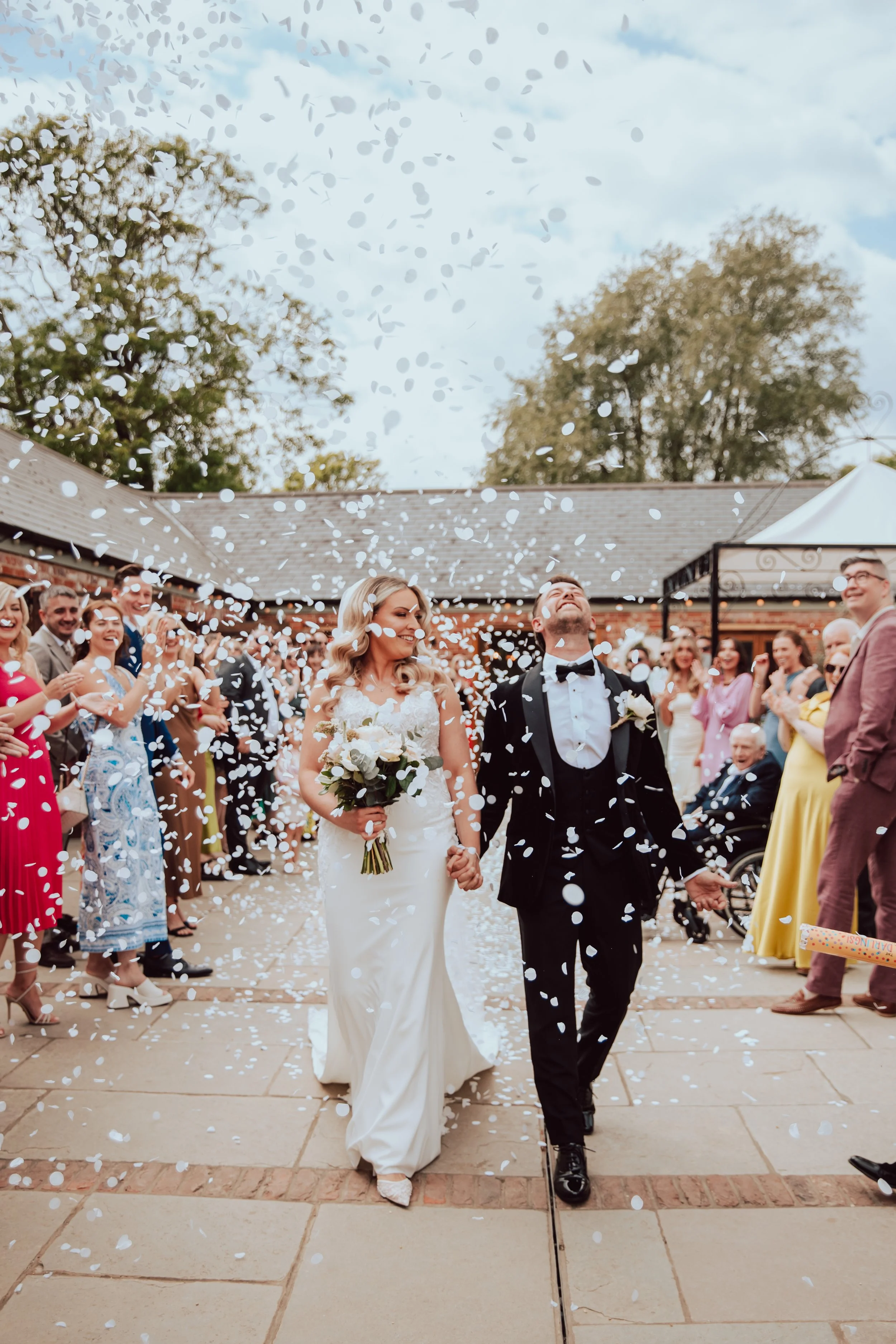 Editorial Confetti Shot at Apton Hall by Photographer Liam Gillan