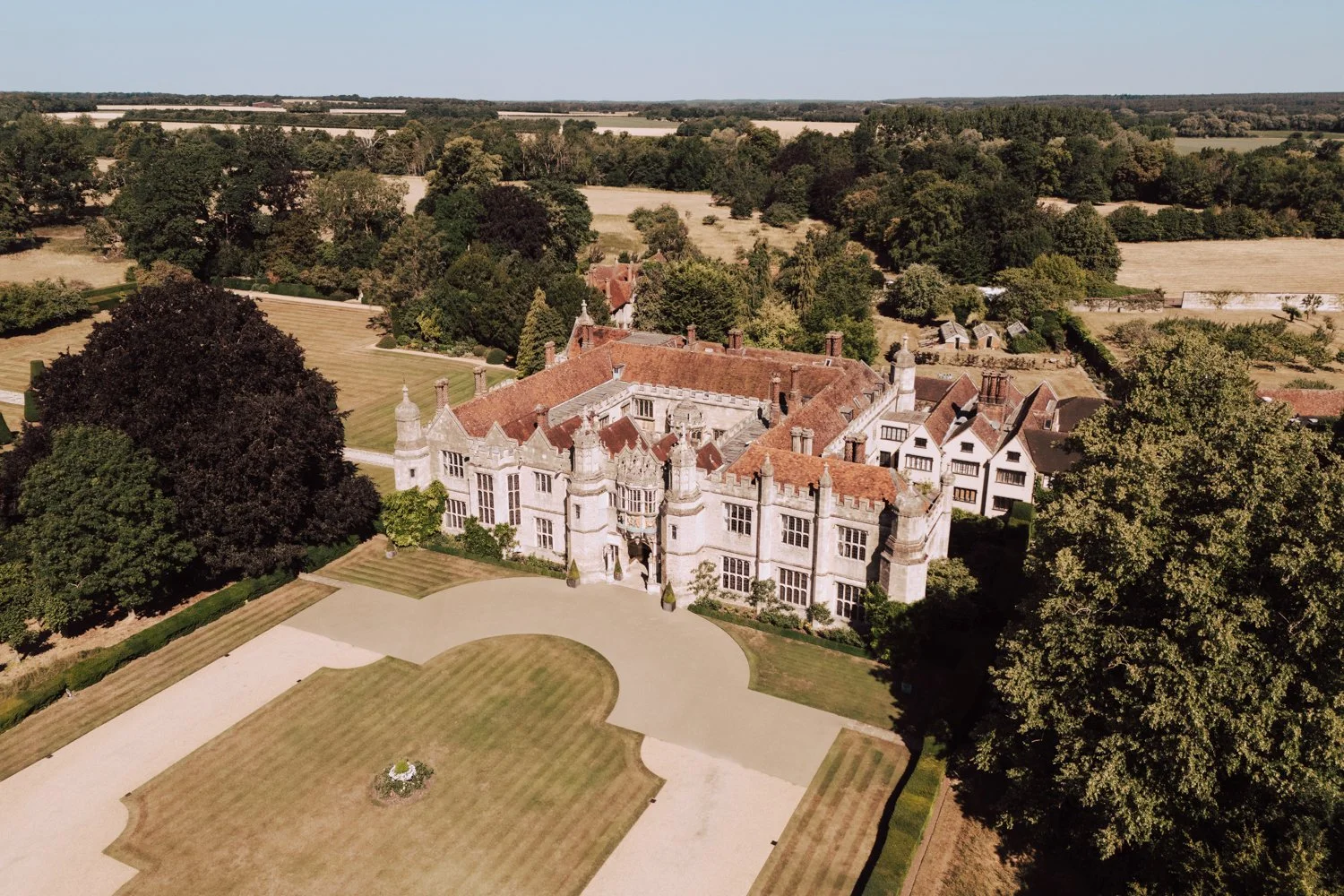 Hengrave Hall Estate Drone Photo from Photographer Liam Gillan