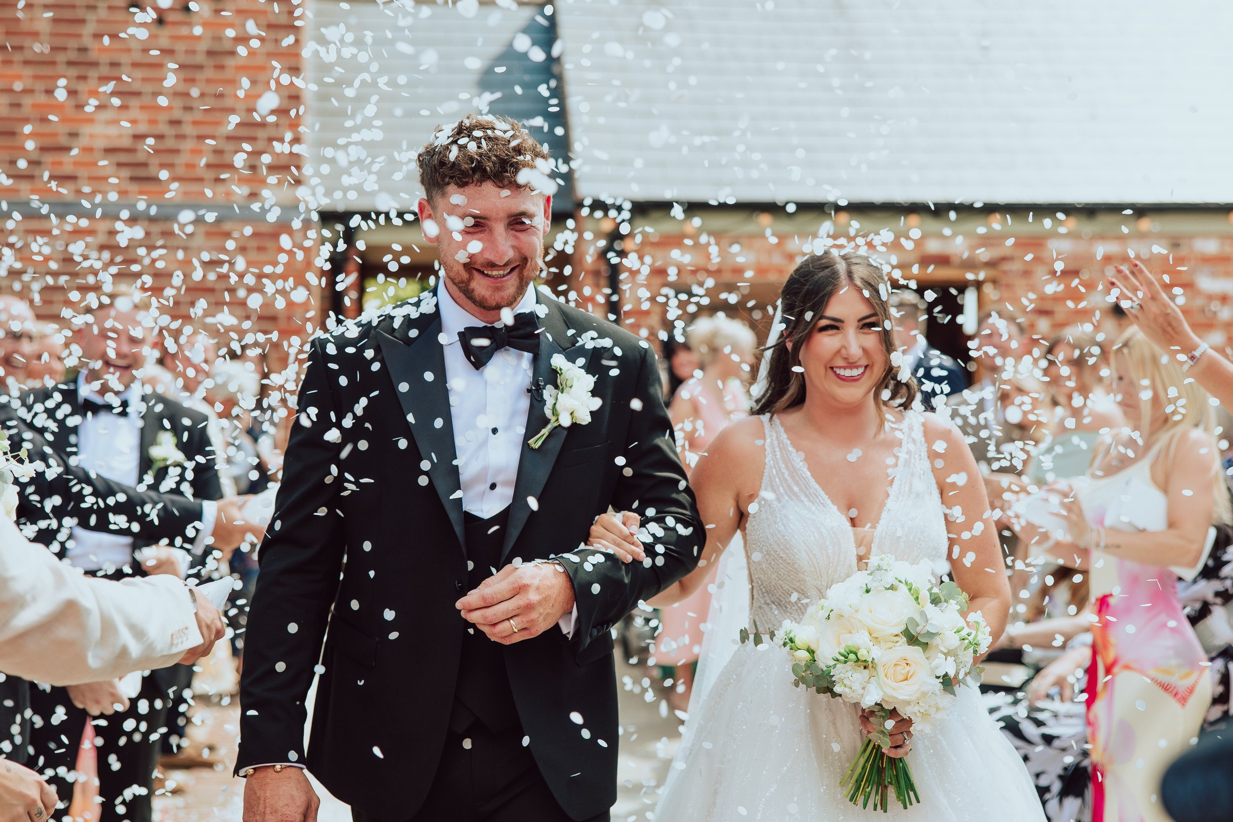 Editorial Confetti Shot at Apton Hall by Photographer Liam Gillan