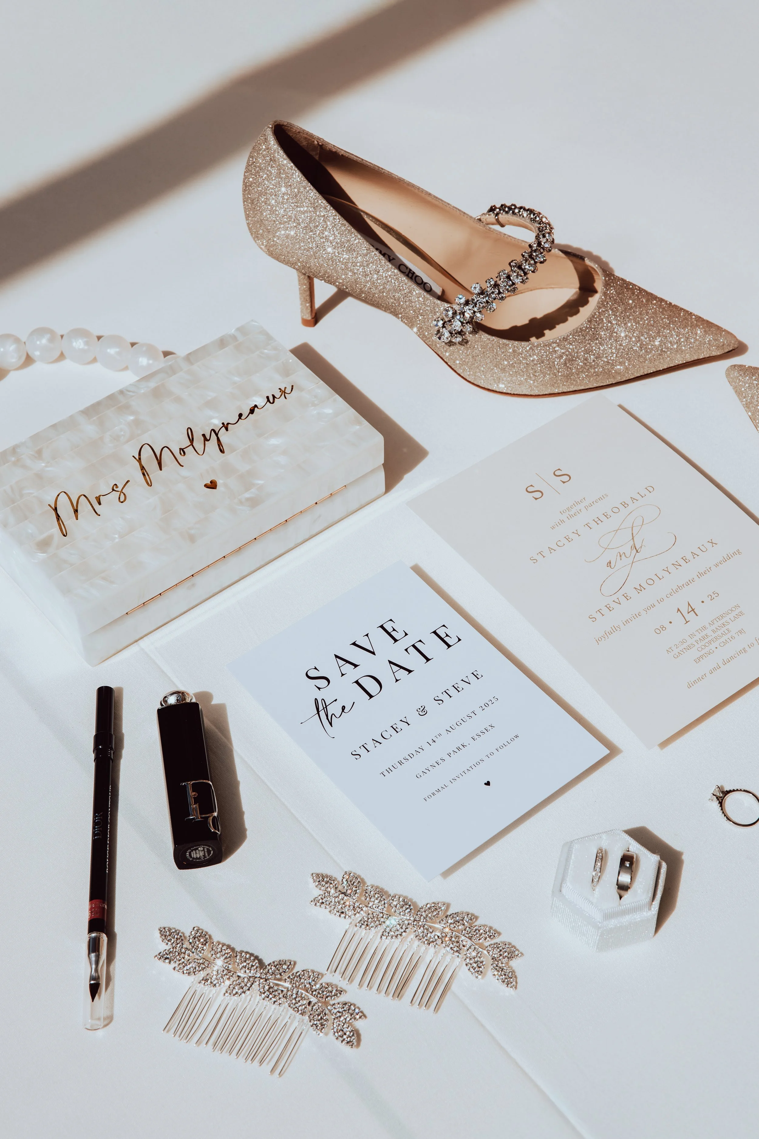 Editorial Wedding Details Flat Lay Photographer Liam Gillan