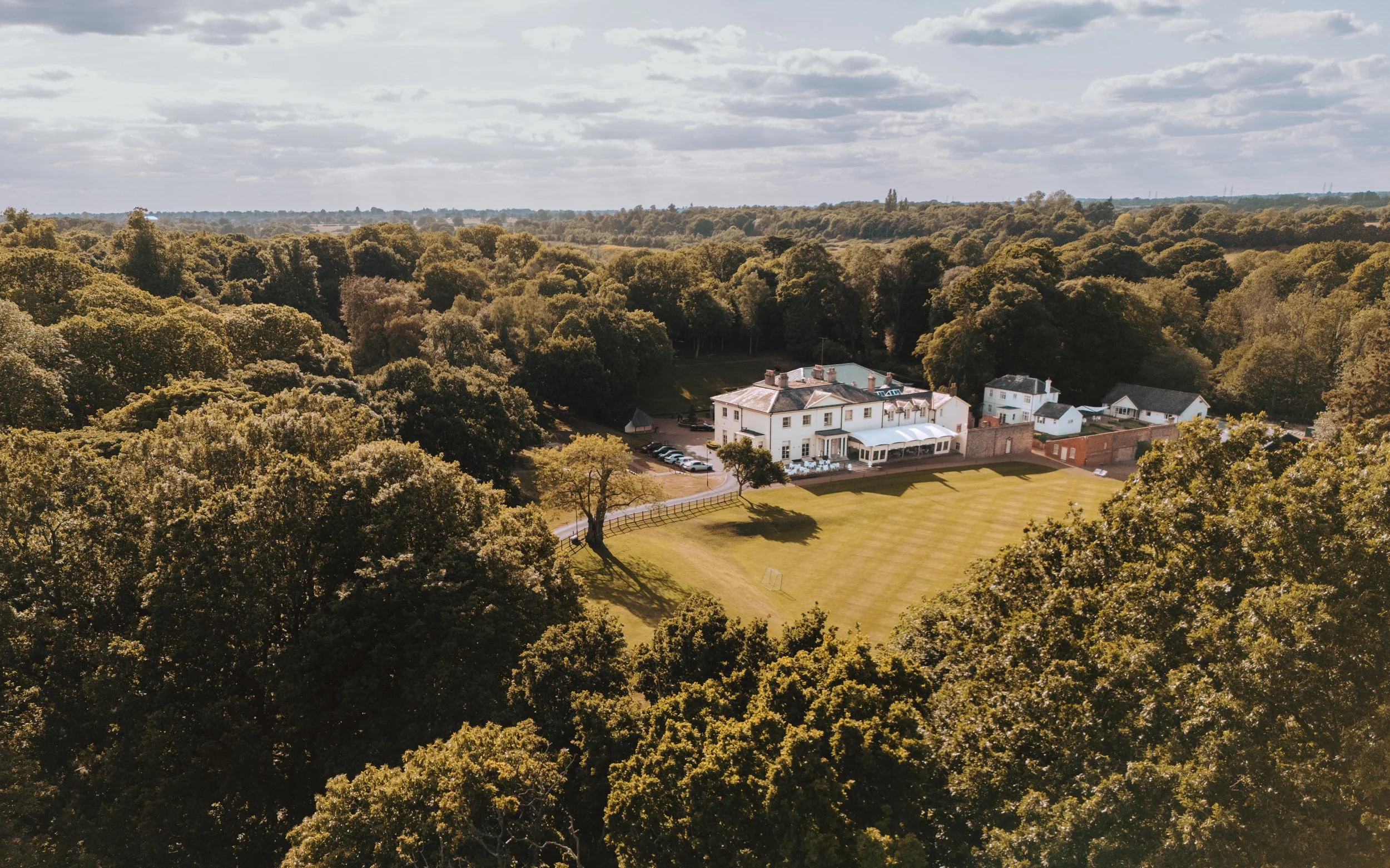 Kesgrave Hall Drone Photo from Photographer Liam Gillan