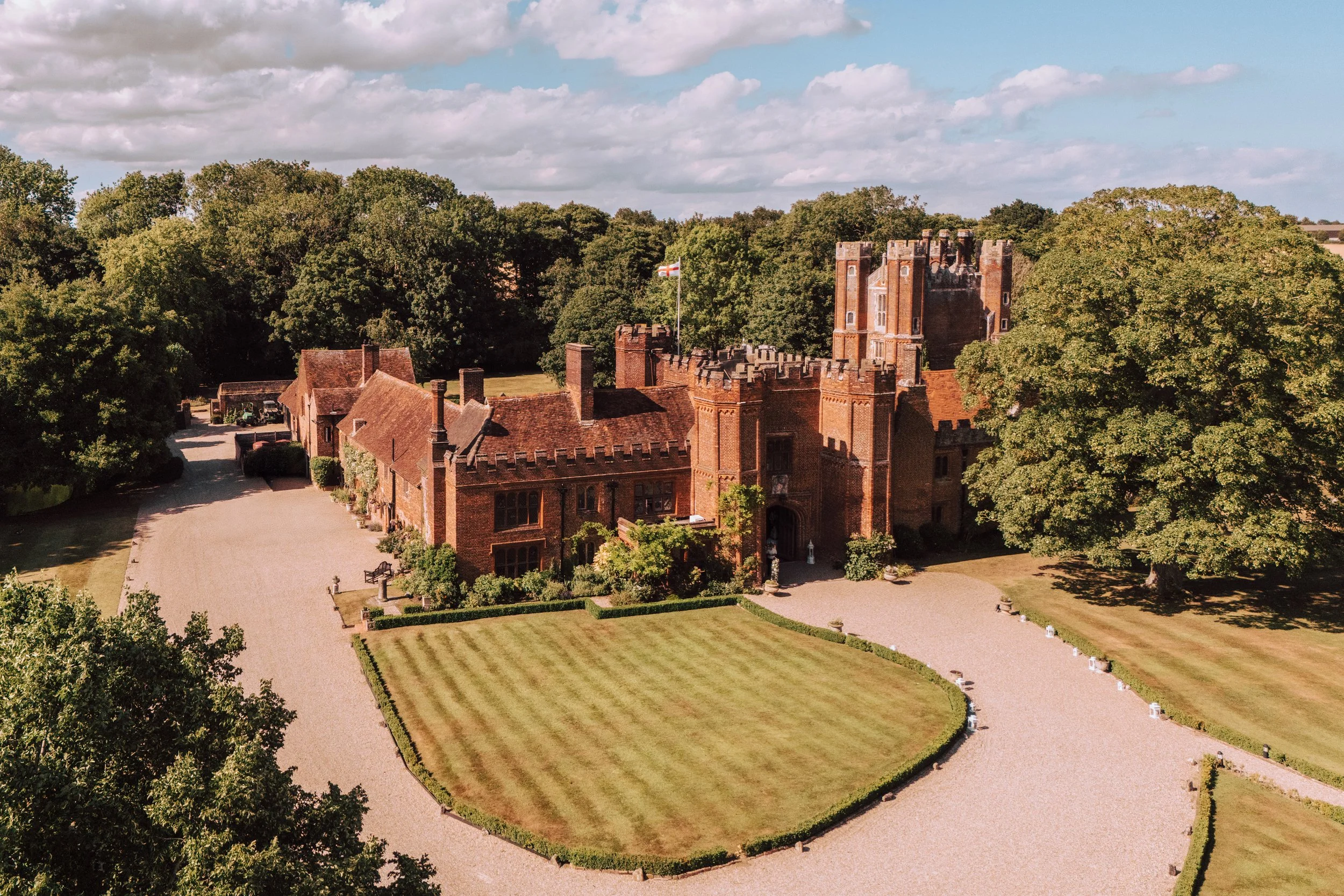 Leez Castle Drone Photo from Photographer Liam Gillan