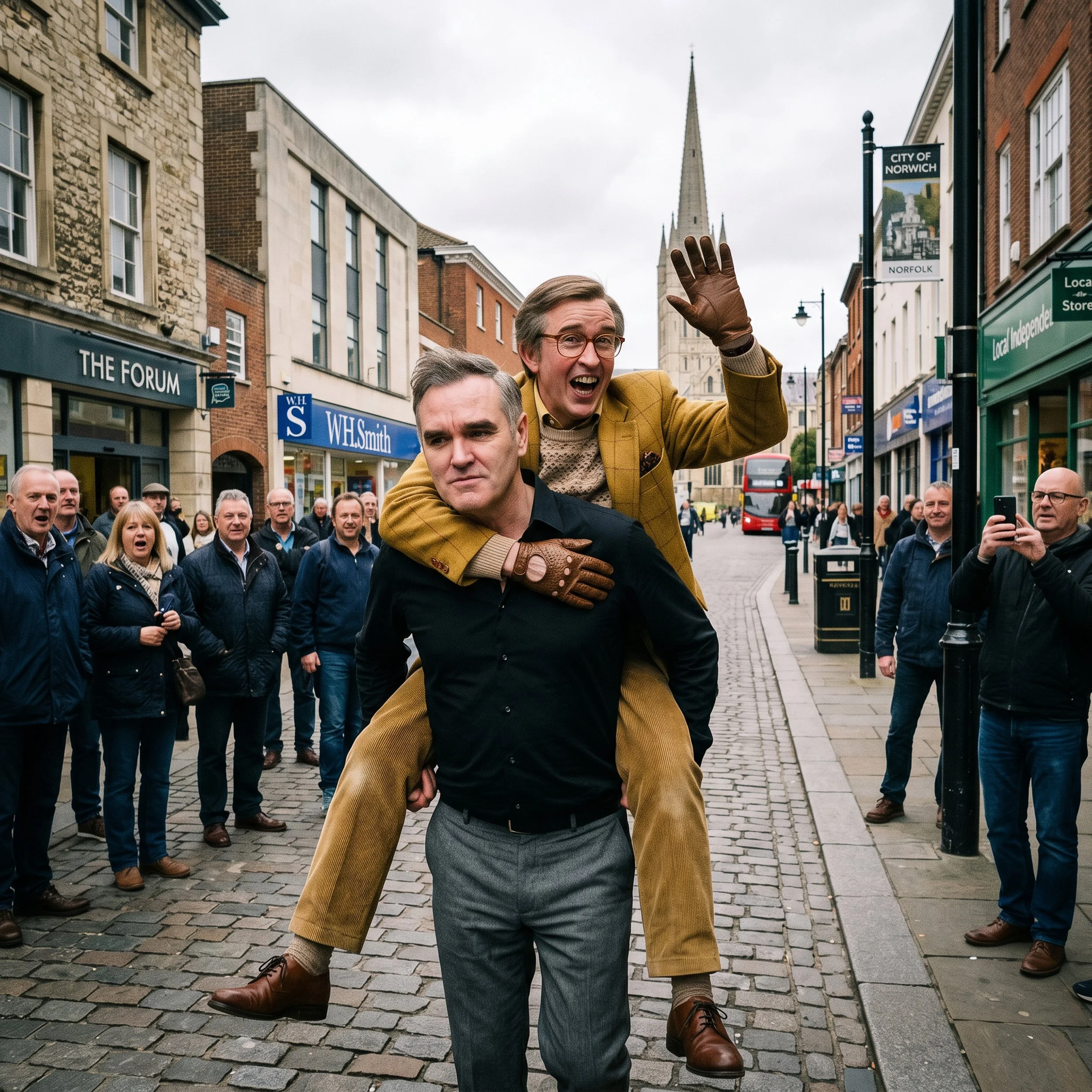 Morrissey & Alan Partridge in Norwich
