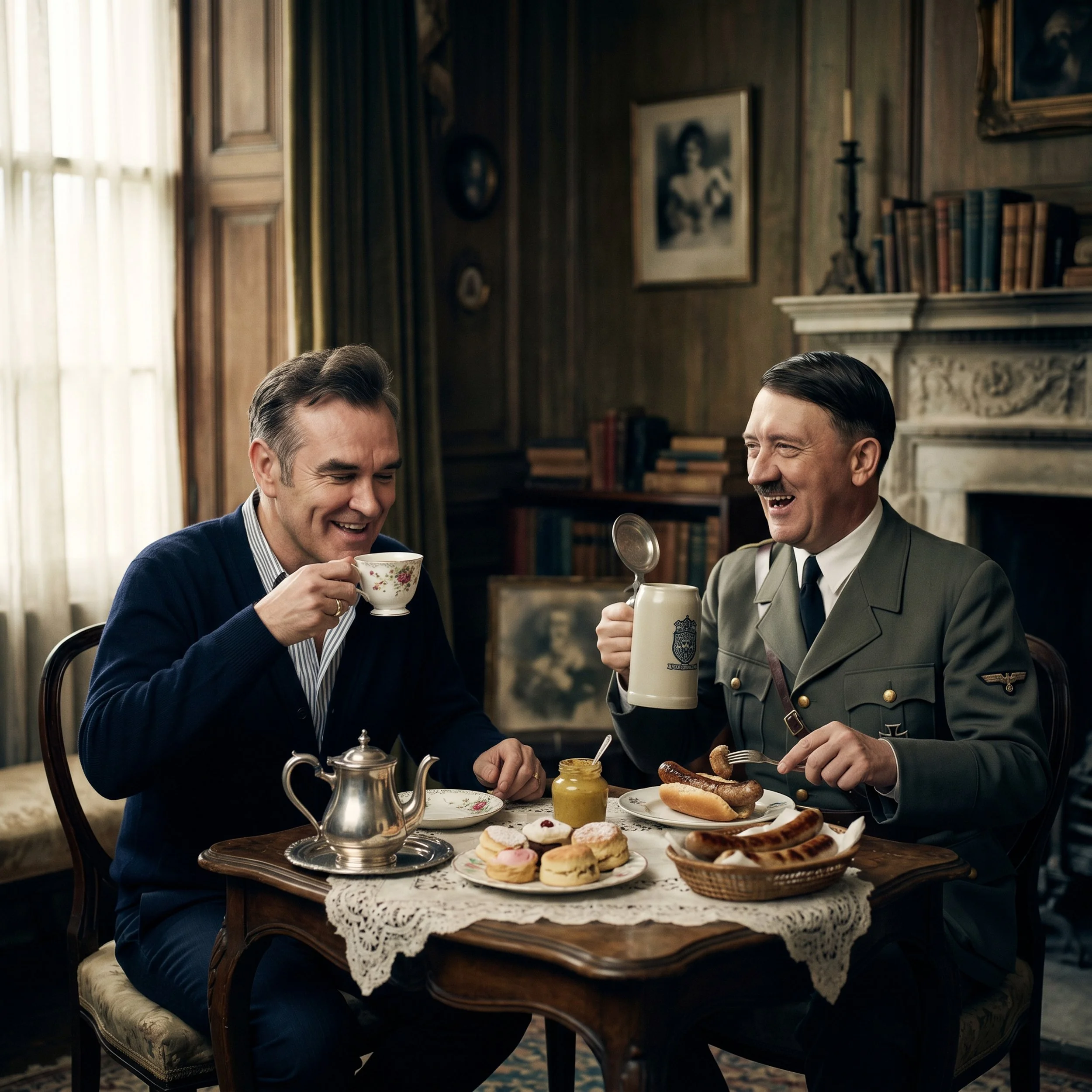 Morrissey and Adolf have a birthday treat