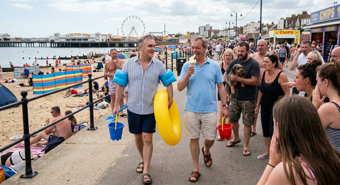 Morrissey visits Nigel in Clacton
