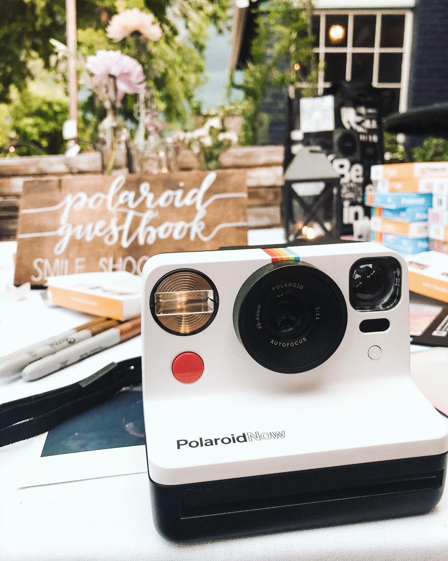 This retro Polaroid guest book was 🔥this weekend. 

This is such a great way to have your guests interact during cocktail hour. It keeps them engaged and is also a fun keepsake after the wedding.
.
.
.
#imtimatewedding 
#denverweddingplanners
#weddi