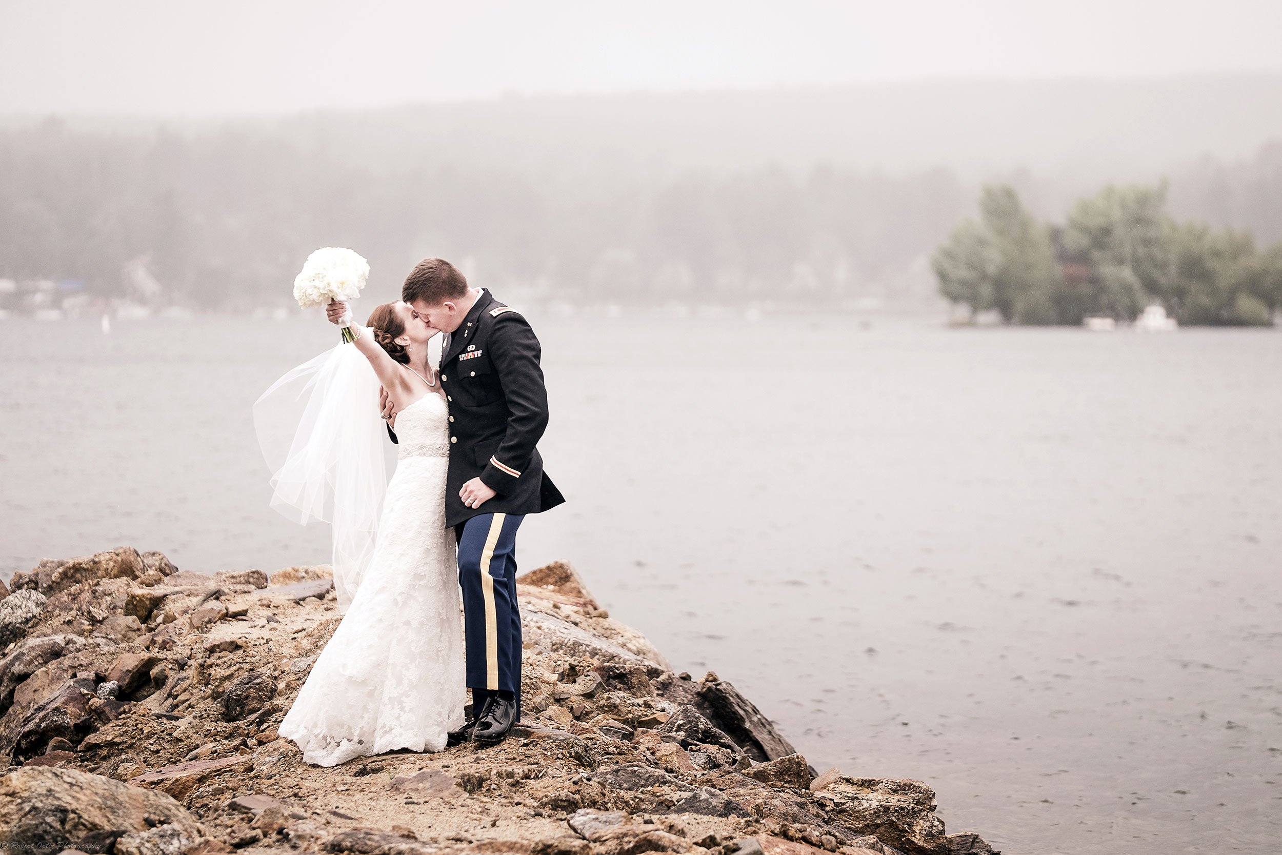 Bride with groom at Wolfeboro Inn | Robert Ortiz Photography (Copy)