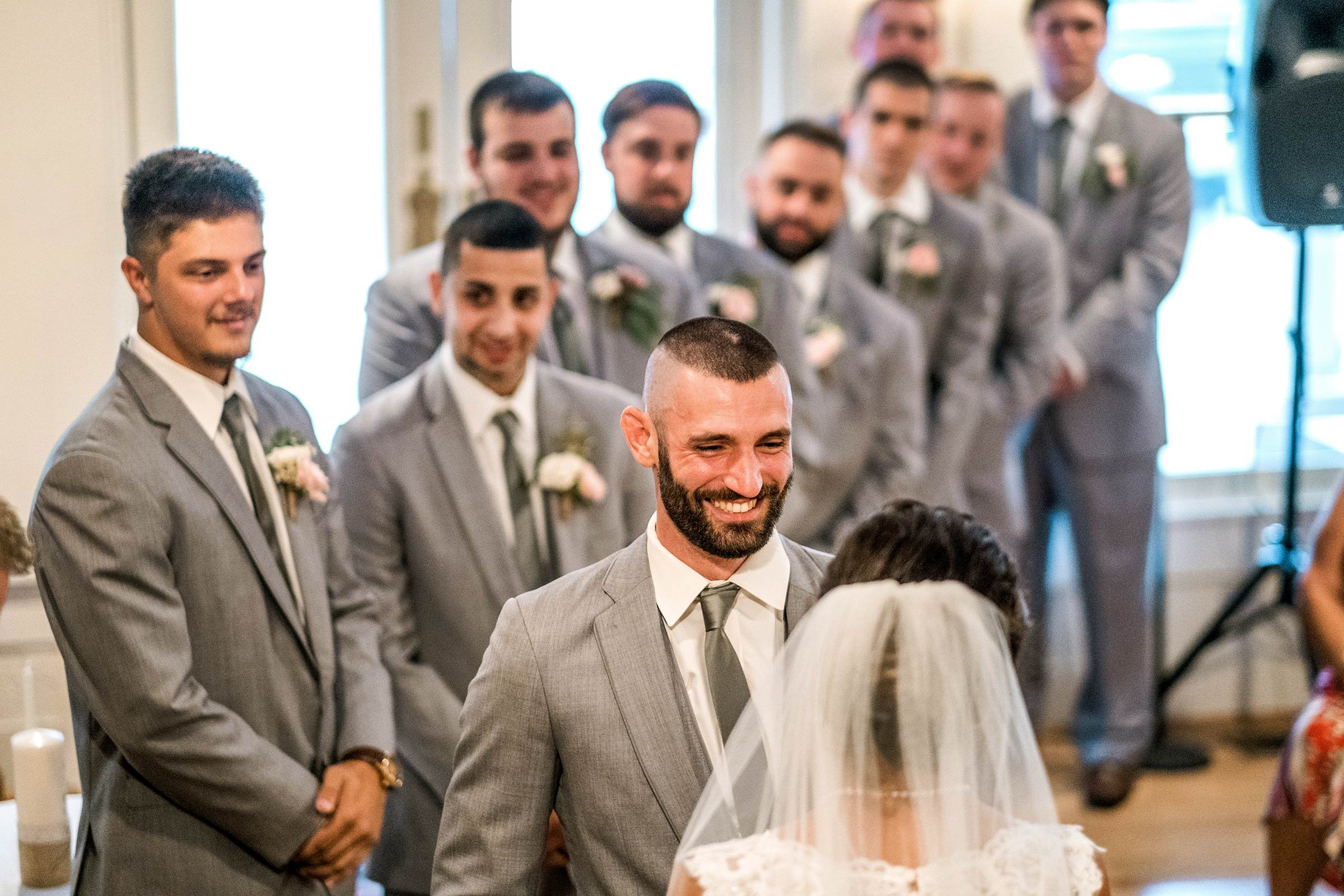 Groom smiling at bride at The Wentworth |Robert Ortiz Photography (Copy)