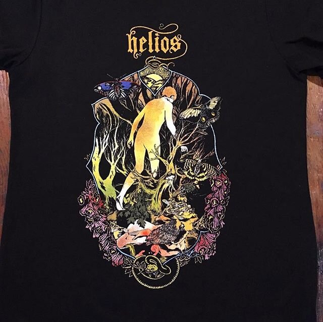 Helios shirts have arrived! Full color print on organic American Apparel tees. Message me for orders; $20+shipping, get em while they last!