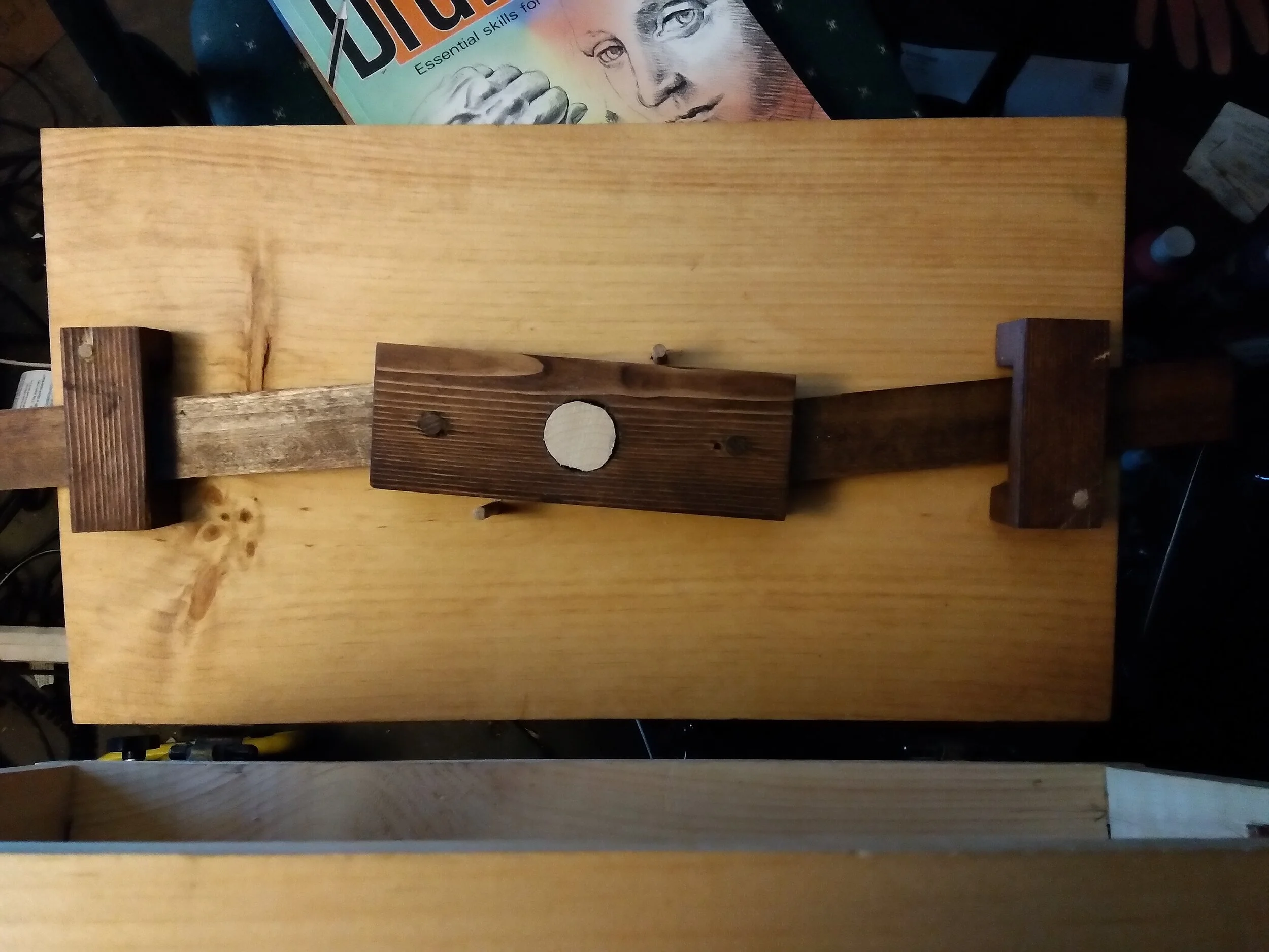 under the lid (locked)