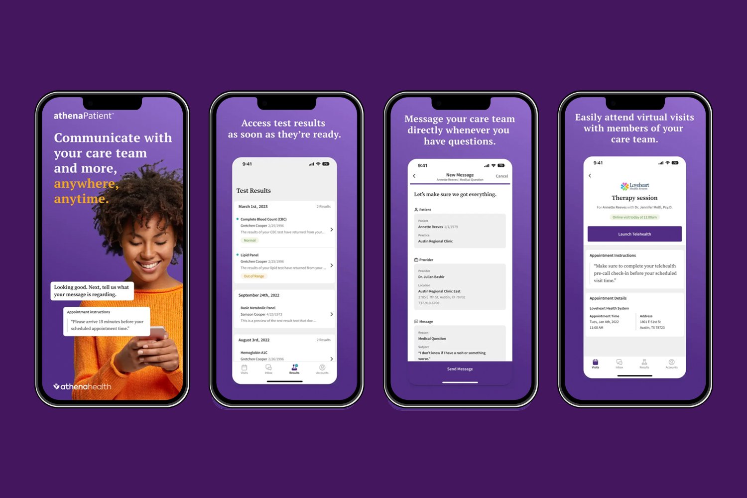  athenahealth | athenaPatient | App Launch | Apple Store  