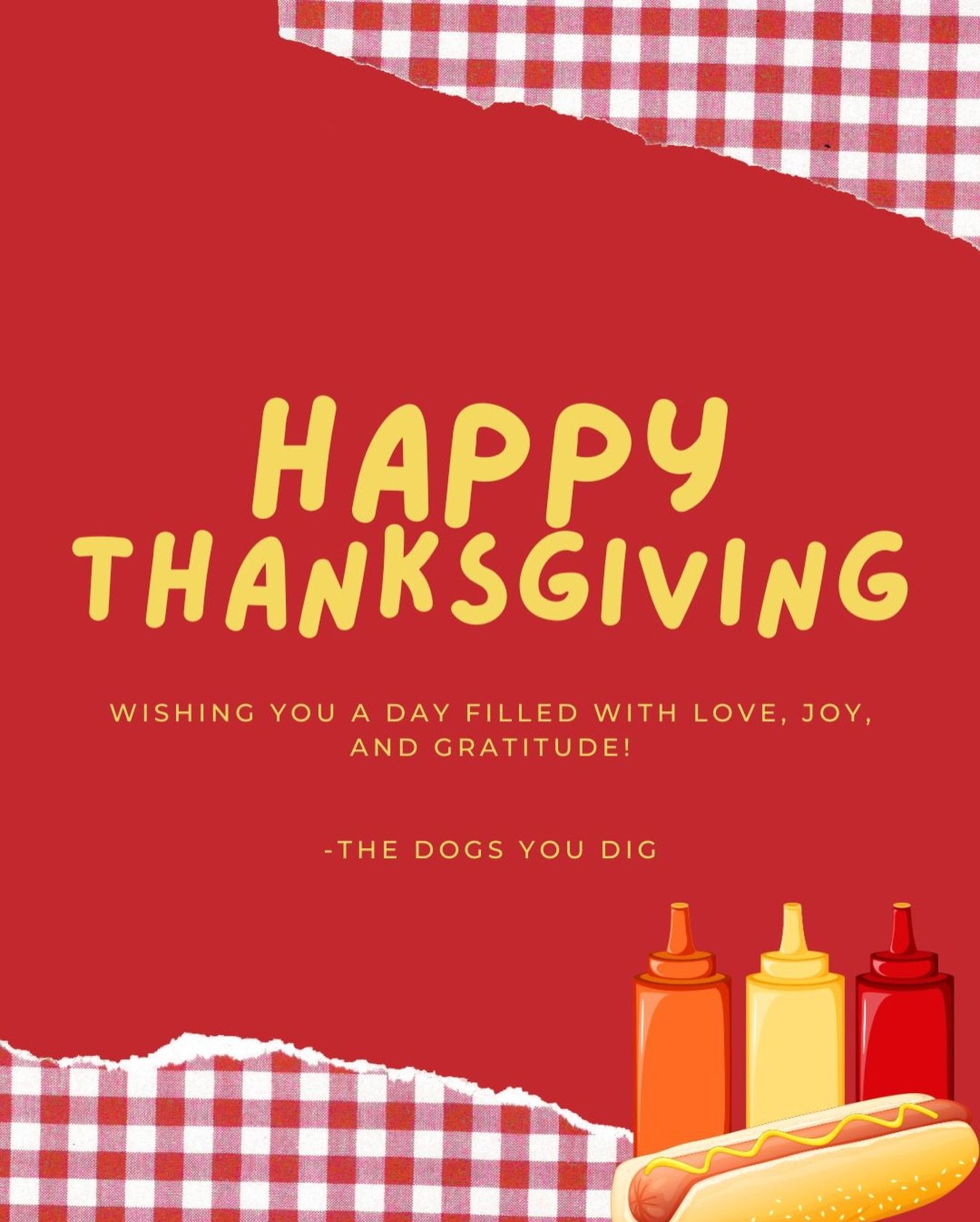 Happy Thanksgiving from the Diggy Dog crew! 🦃🌭

Grateful for every event, every crowd, and every bite shared this year. Wishing you a warm and tasty holiday! 🤎

#Tampaeats #foodie #thanksgiving #glizzy