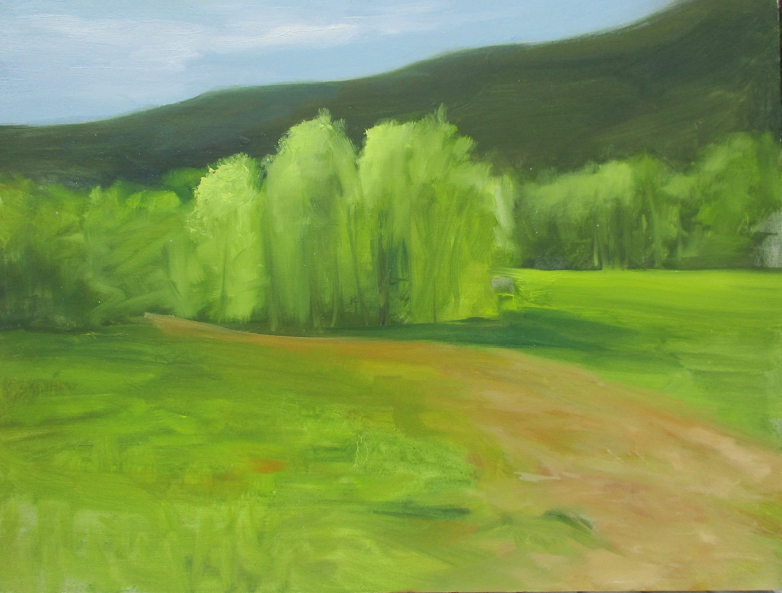 Contre Jour, 8 x 10 inch, oil. ©Ann Scott 2023