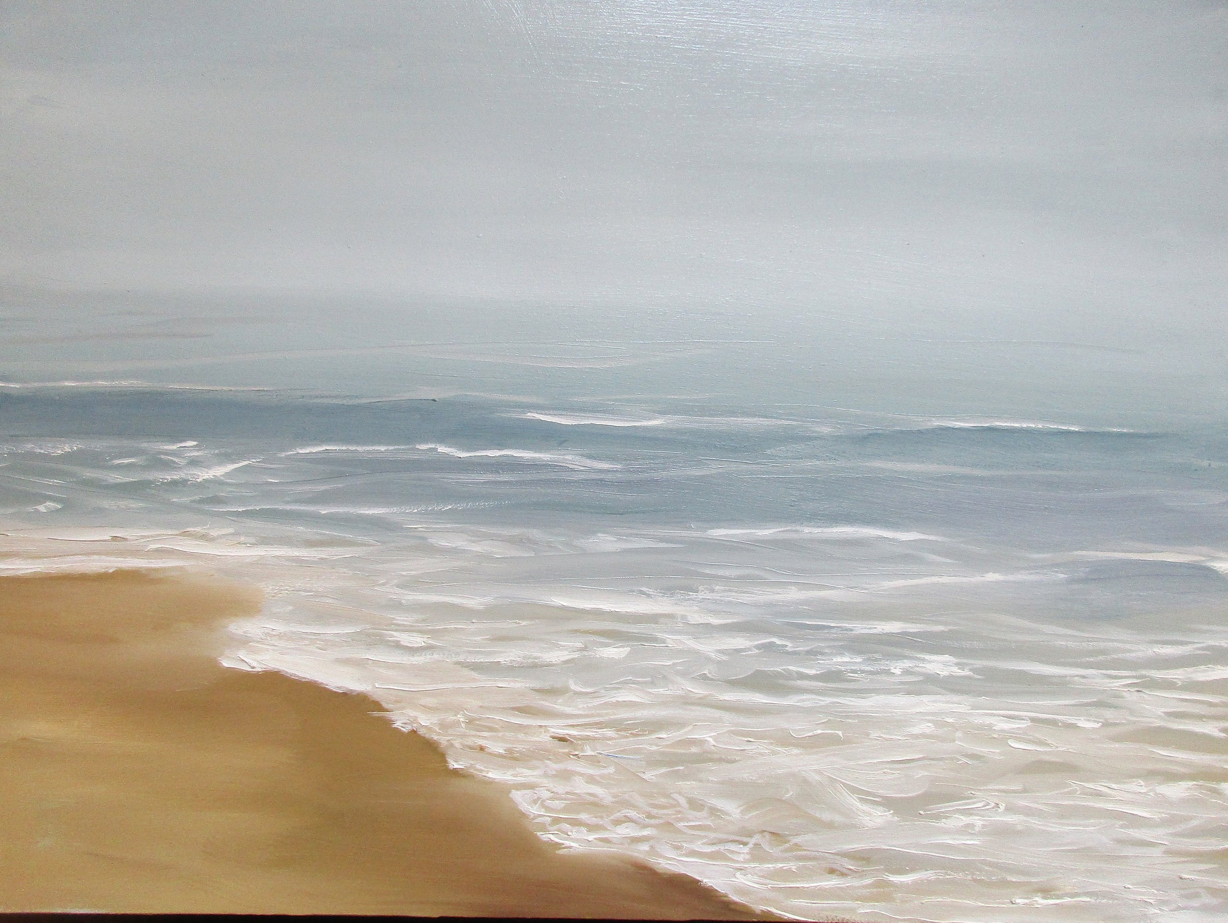 Surf #2, 9 x 12 inches, oil on board. ©Ann Scott 2025
