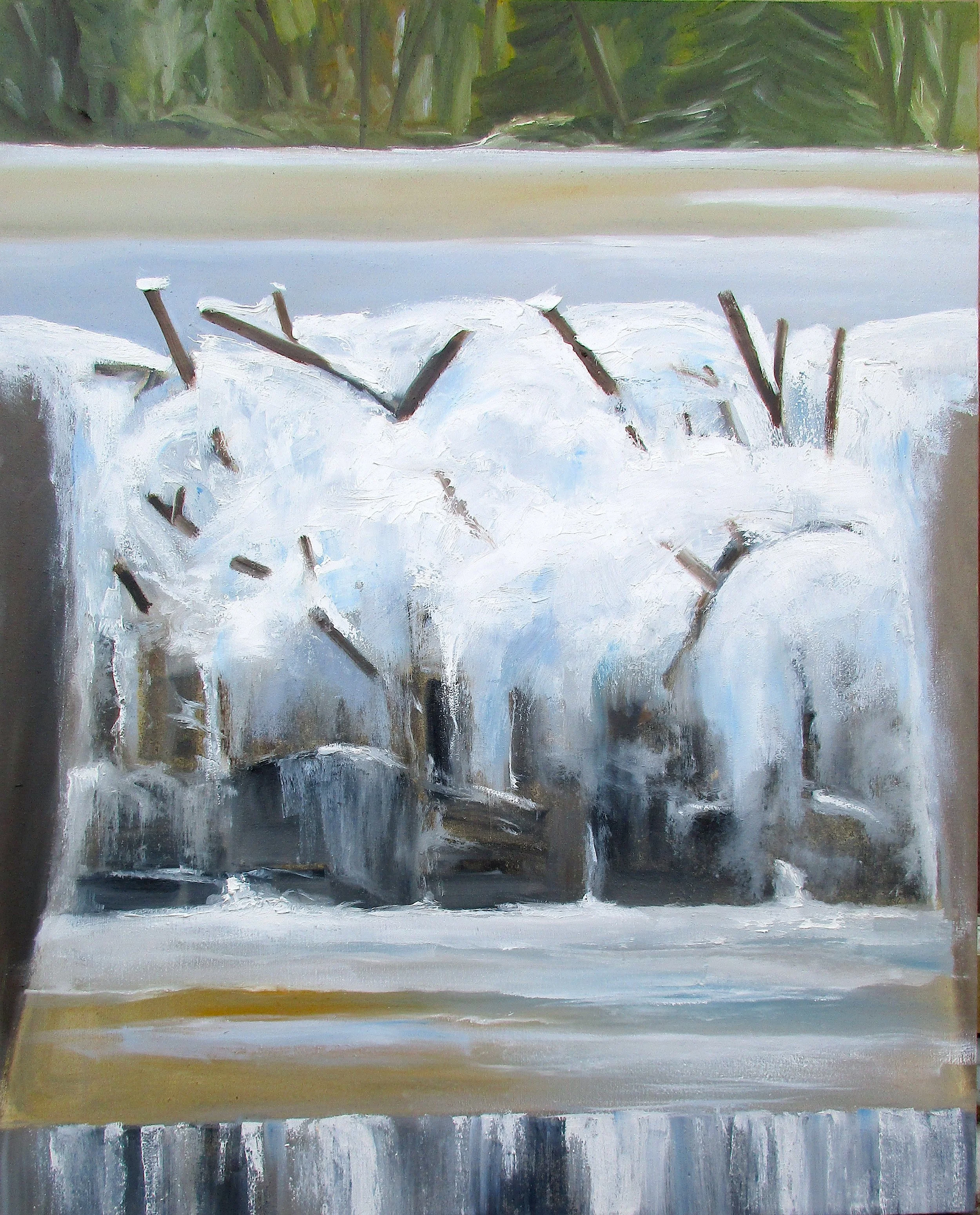 Bog Pond Winter, 30 x 24 in, oil. ©Ann Scott