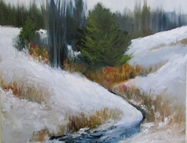 Fales Road #2, 11 x 14inches, oil. ©Ann Scott 2024