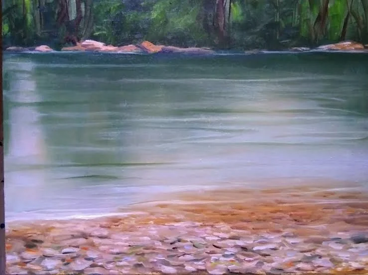 Battenkill, 11 x 14 inches, oil on board. ©Ann Scott 2025