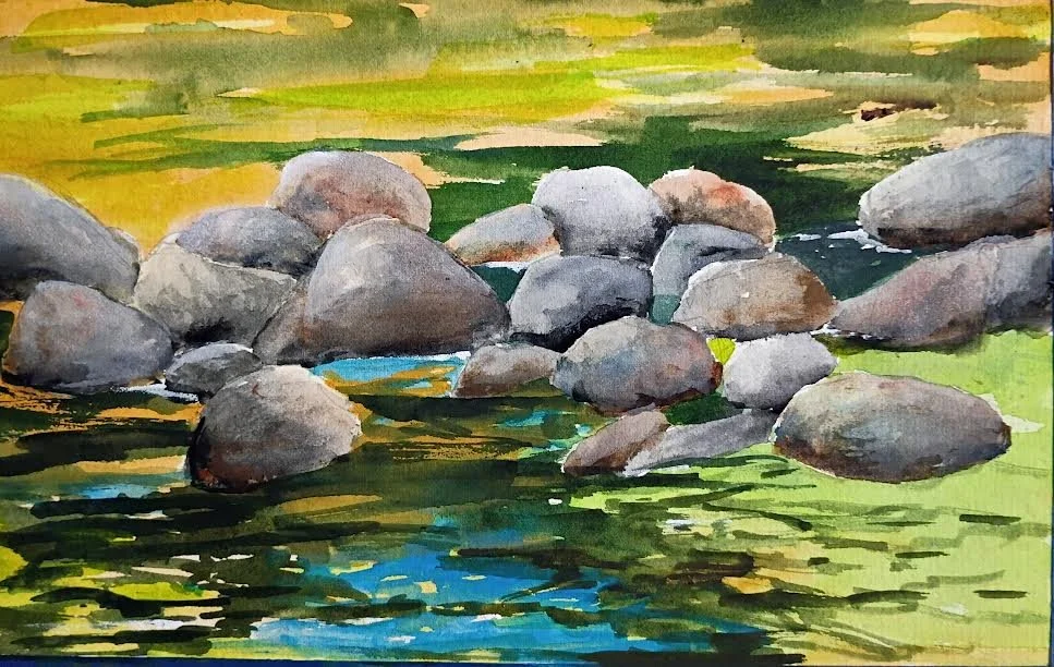 Green River., 9 x 12 inches, watercolor. ©Ann Scott 2026