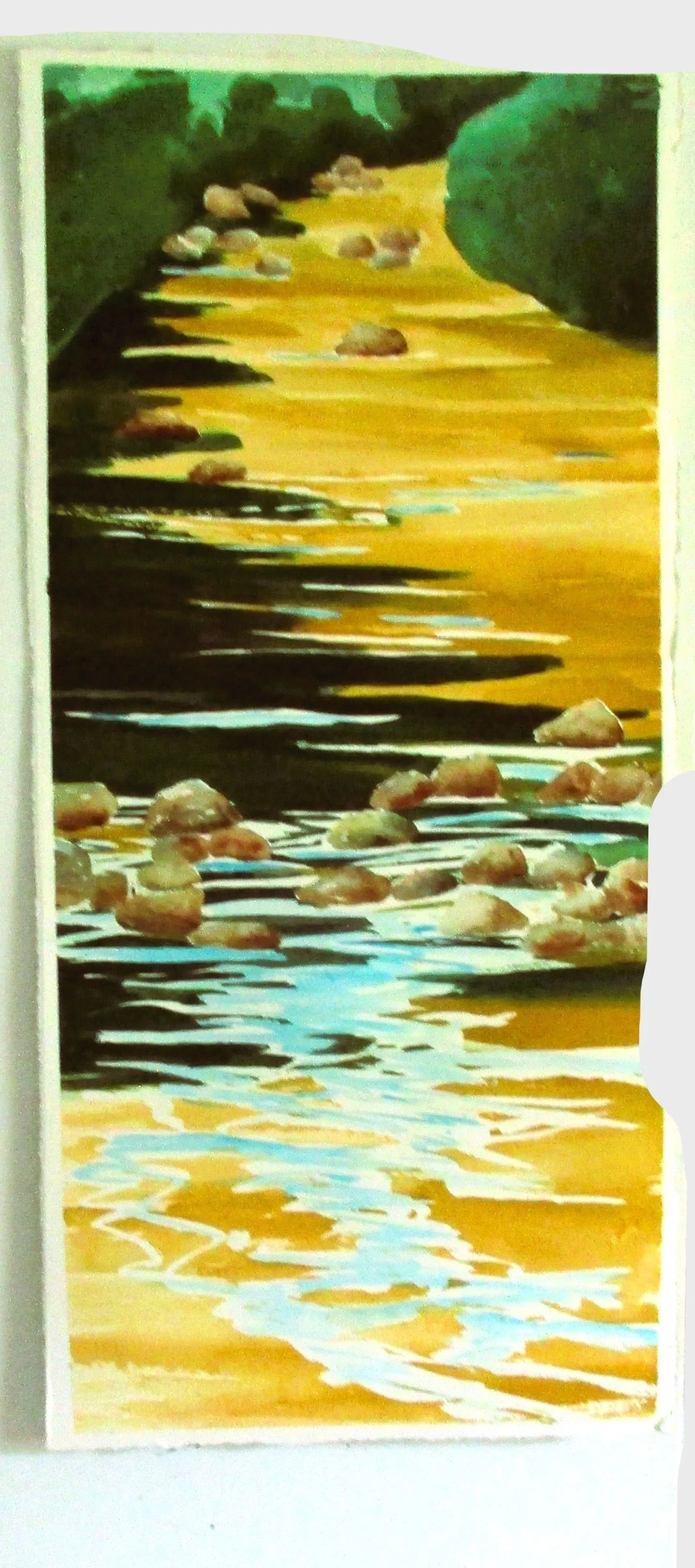River #2, 30 x 15 inches, watercolor. ©Ann Scott 2026