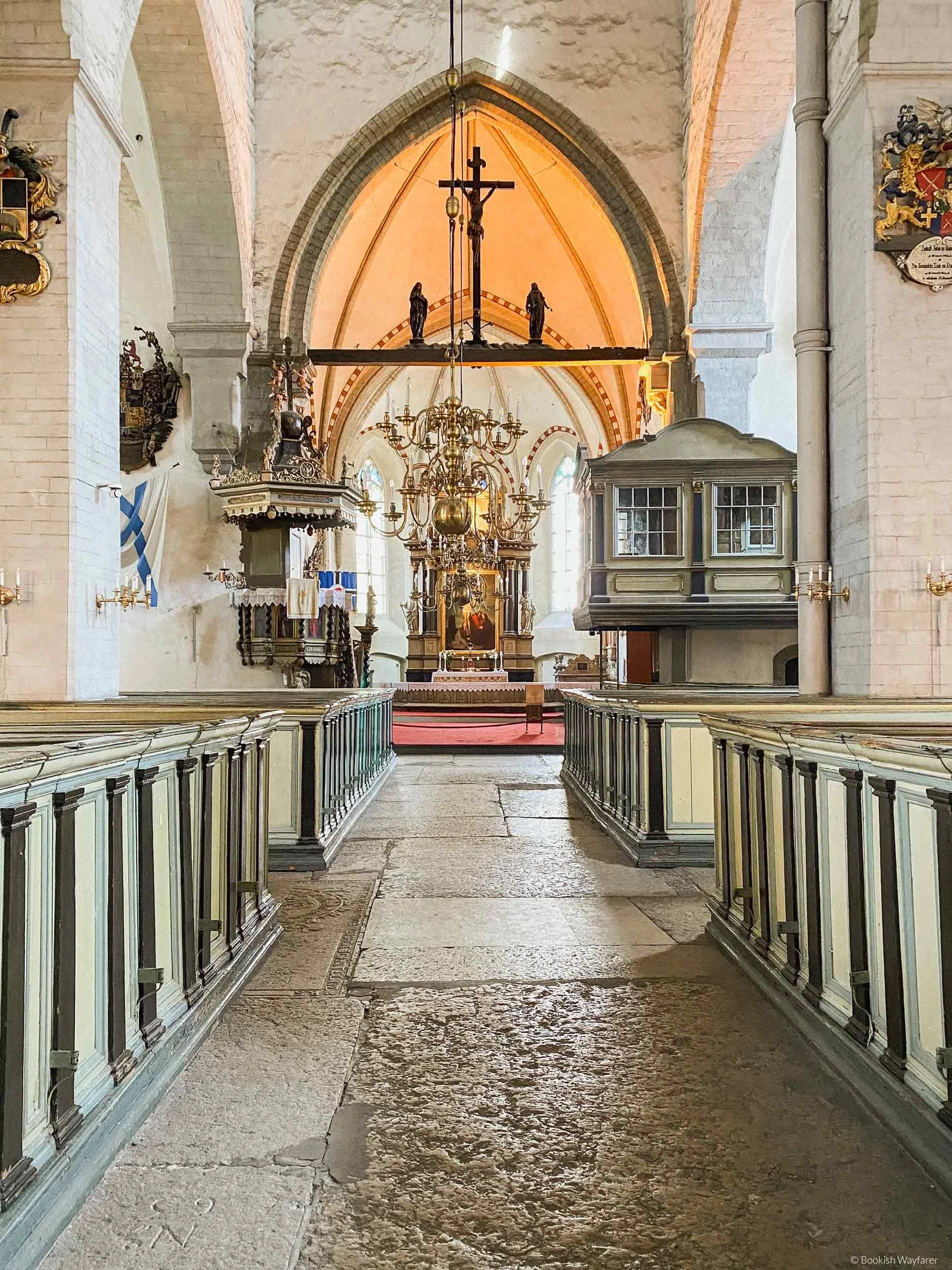 Inside St. Mary's Cathedral in Tallinn