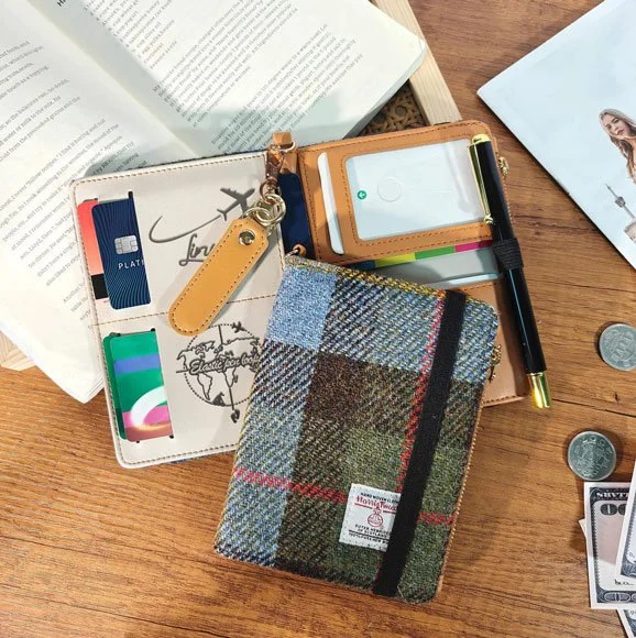 ManZePai's tweed passport cover