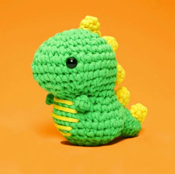 The Woobles dinosaur crochet kit