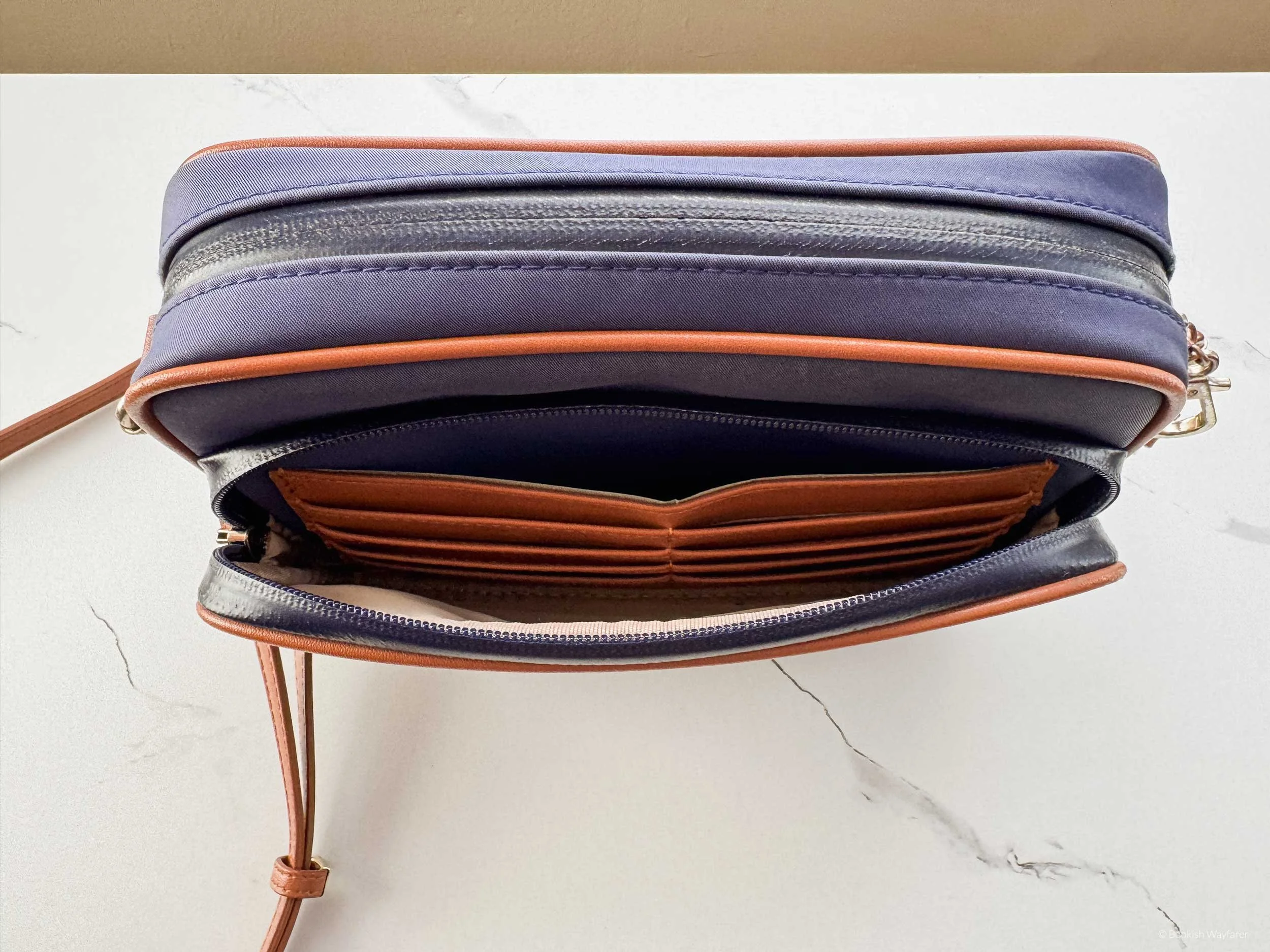 Crissy Full Crossbody purse front pocket interior