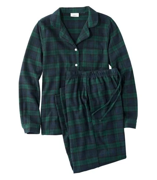 L.L. Bean Scotch Plaid Flannel Pajamas
