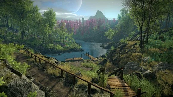 Screenshot from the game Eastshade