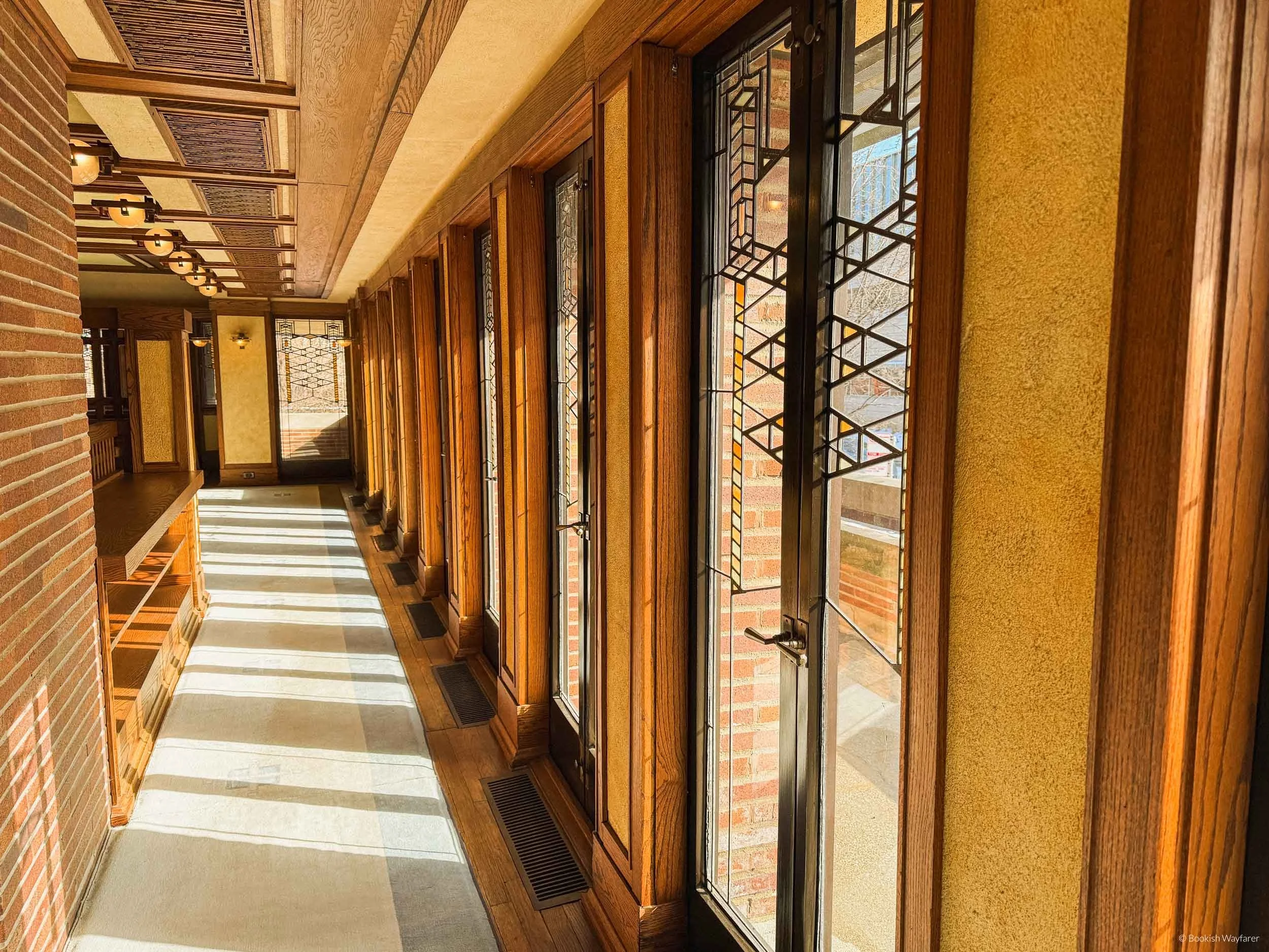 Hallway inside the Robie House in Chicago
