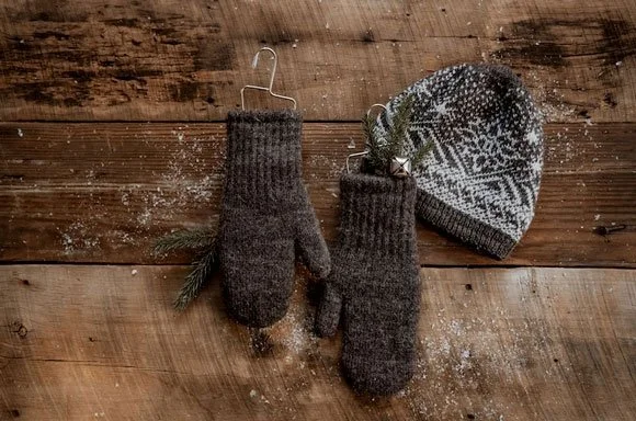 Feighner Family Farms' alpaca wool mittens