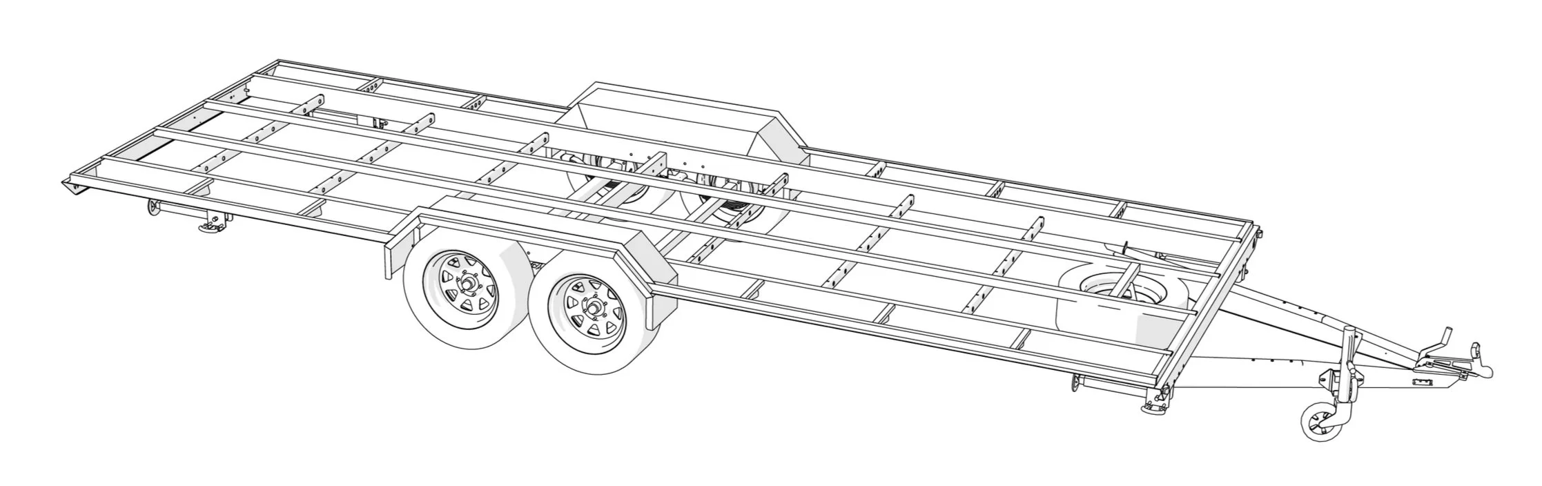 custom built strong caravan trailer