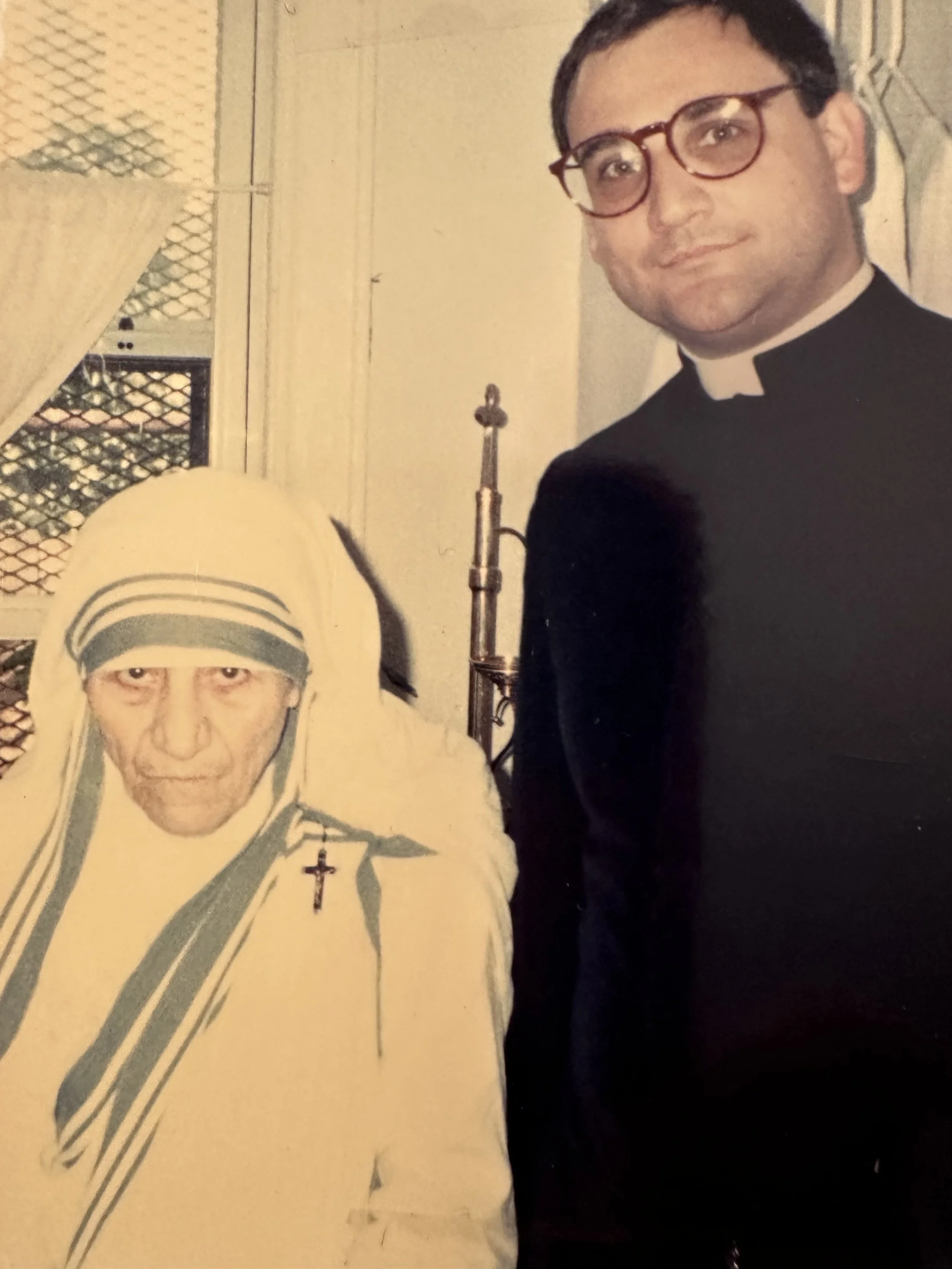 Mother Teresa and Father Perricone (c. 1988)